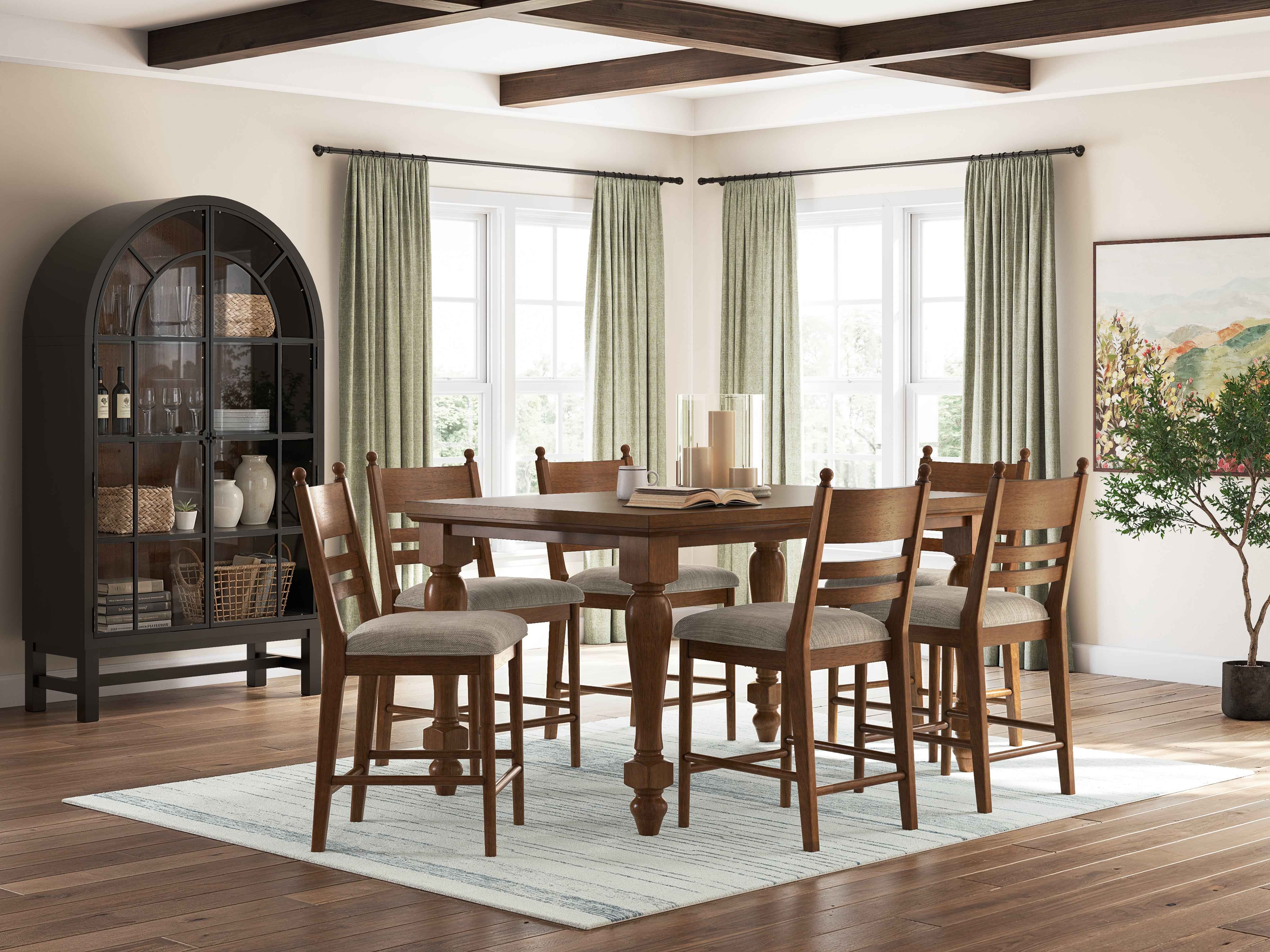 Greddinton Brown Counter Height Set - Image 3