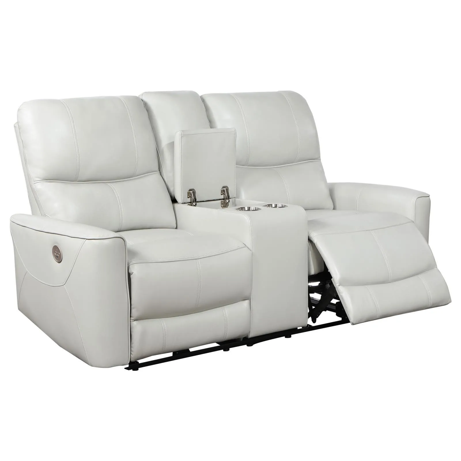 Greenfield Dove Grey 2-Piece Power Reclining Sofa Set - Image 10