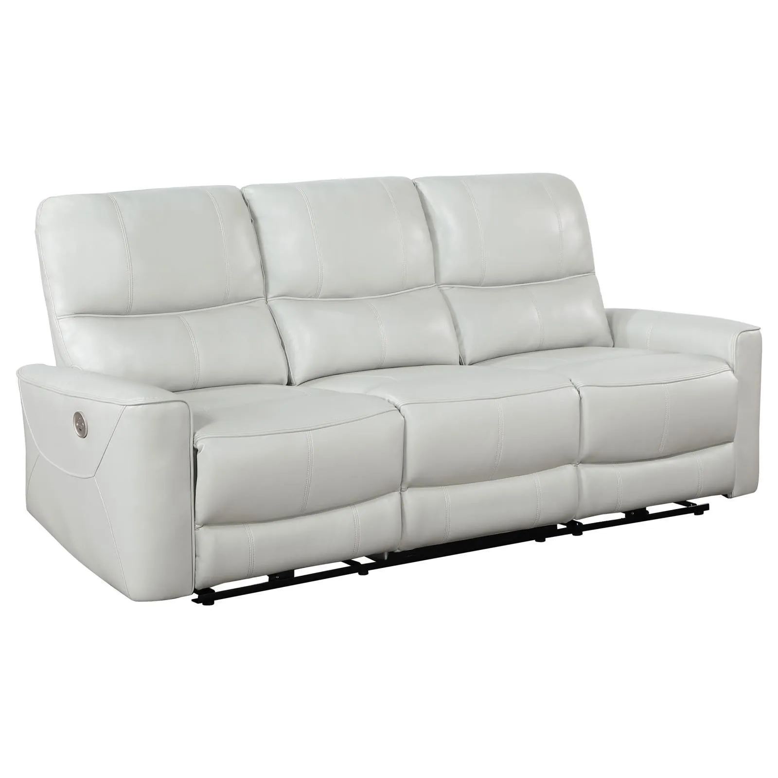 Greenfield Dove Grey 3-Piece Power Reclining Sofa Set - Image 3