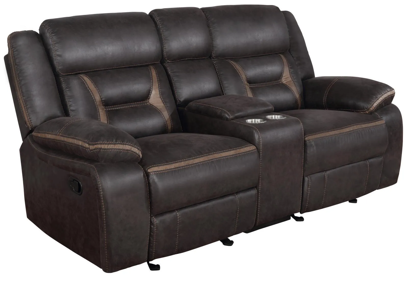 Greer Dark Brown 3-Piece Upholstered Tufted Living Room Set - Image 8