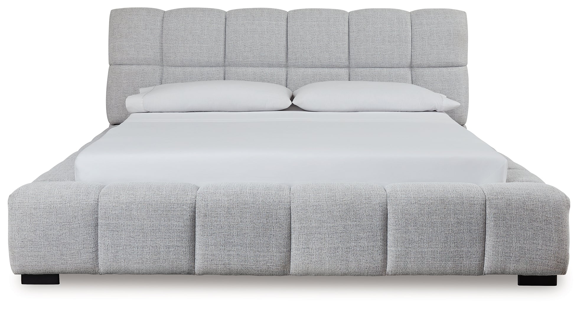 Grendusk Light Gray King Upholstered Bed