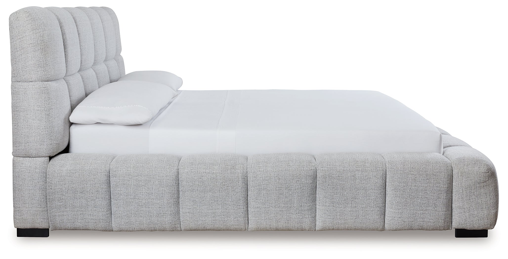 Grendusk Light Gray King Upholstered Bed - Image 4
