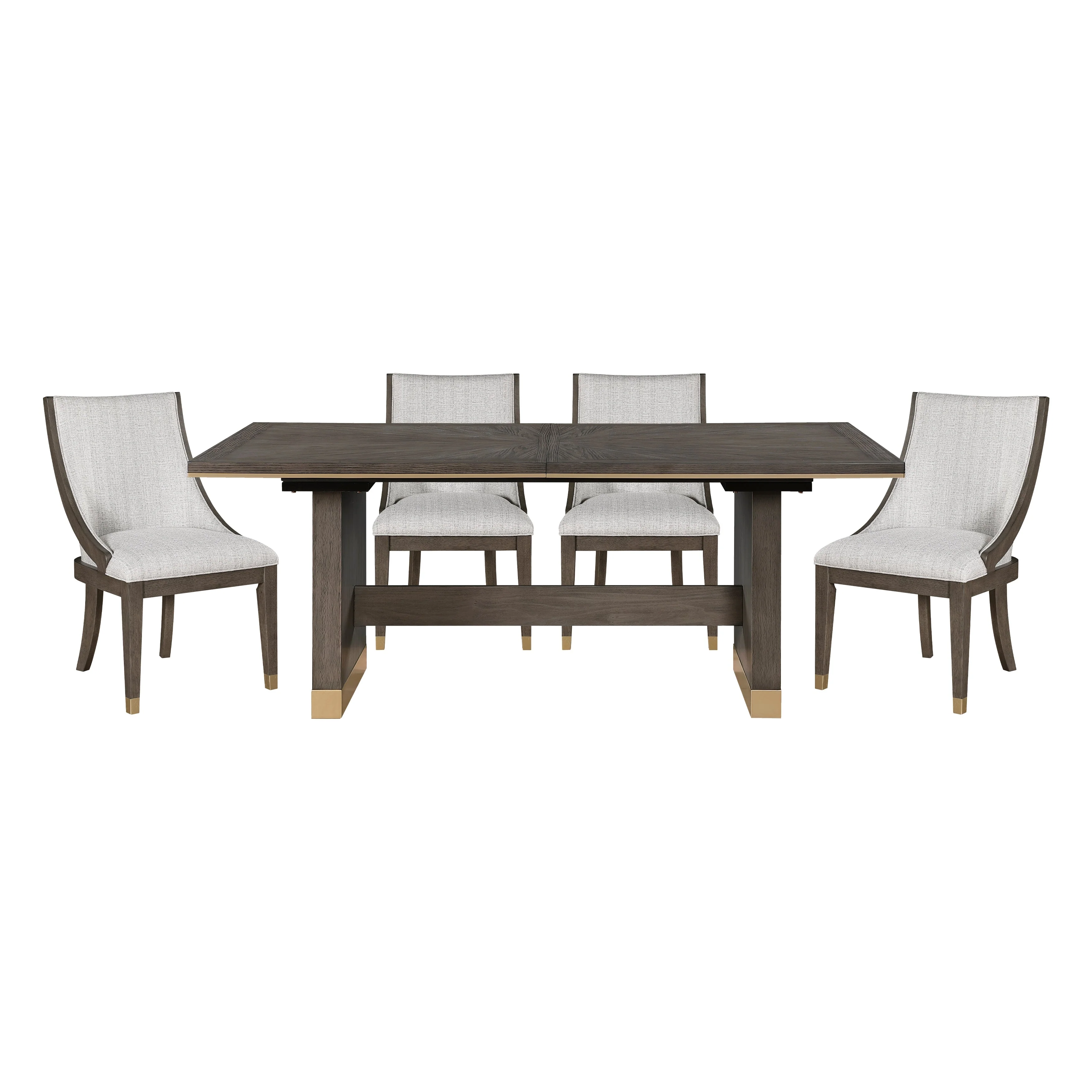 Griffin Brown Extendable Dining Set - Image 2