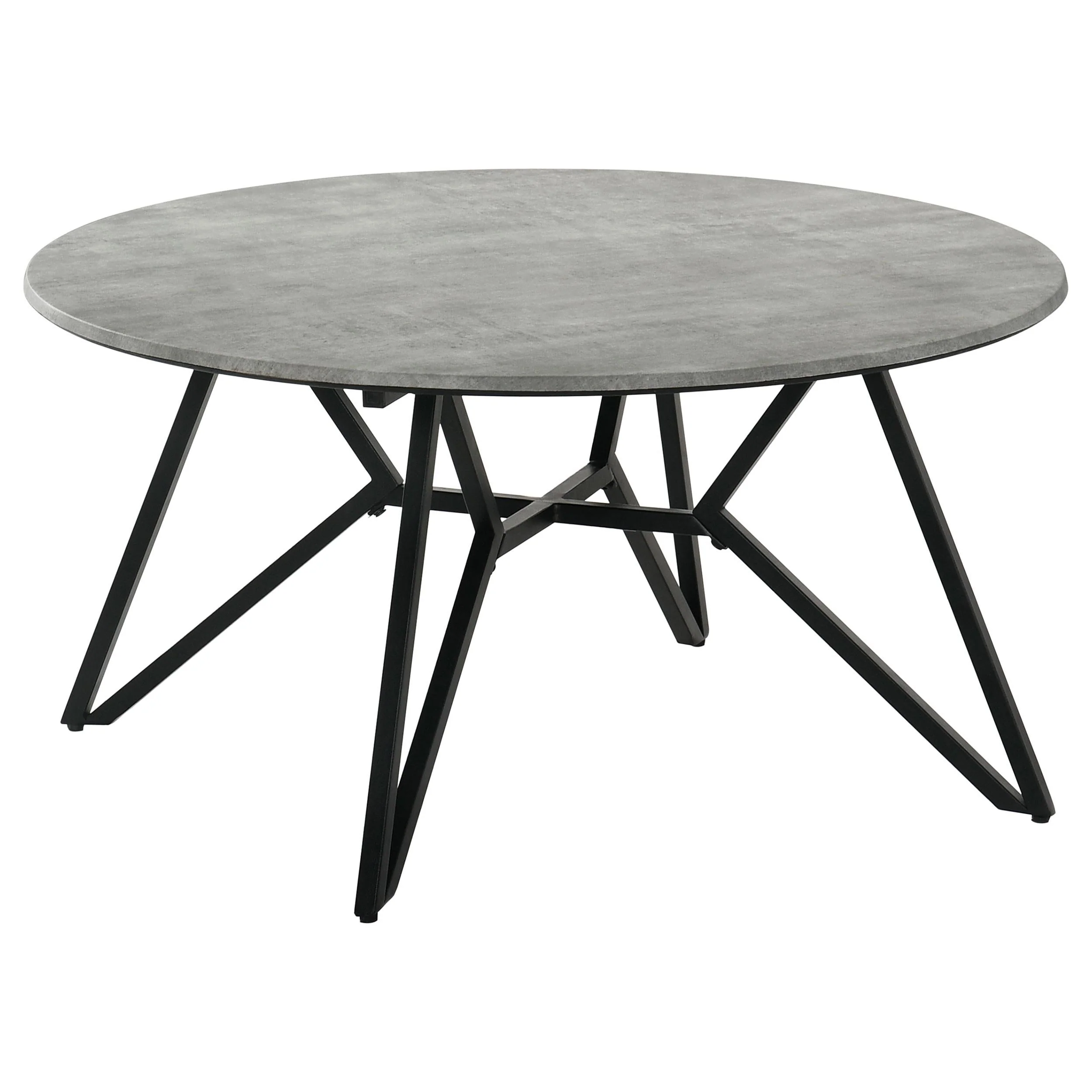Hadi Cement 3-Piece Round Coffee and End Table Set - Image 5