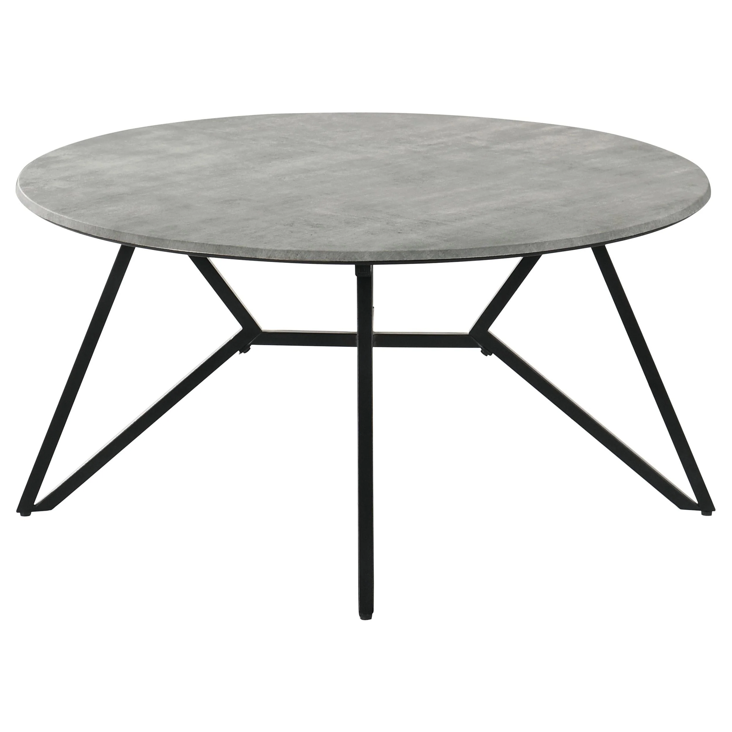 Hadi Cement 3-Piece Round Coffee and End Table Set - Image 6
