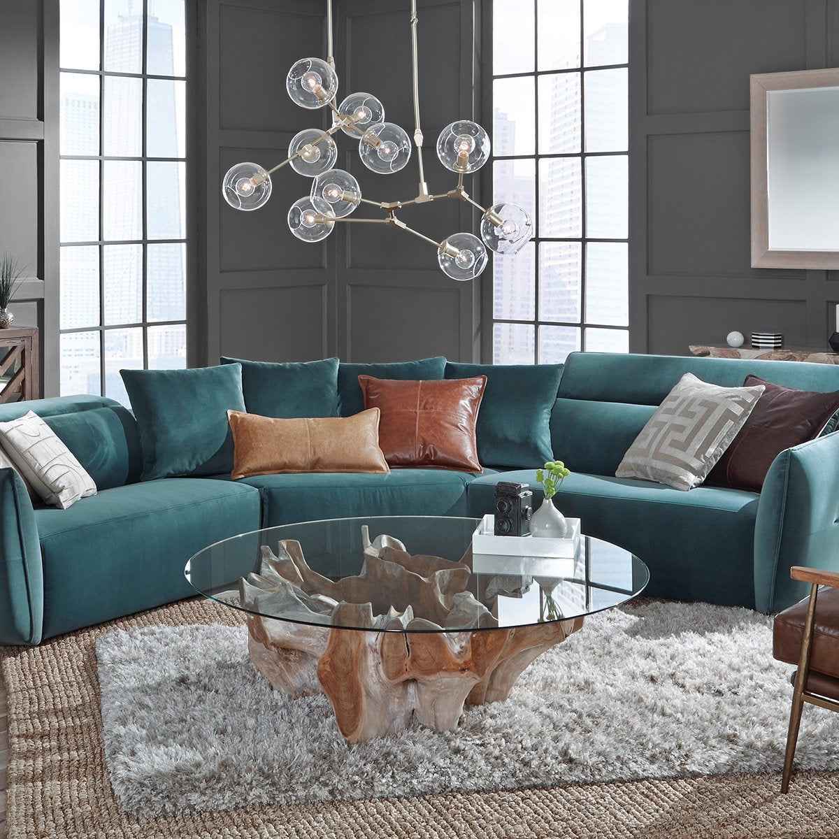 Hailey Coffee Table - Natural White Wash - Image 3