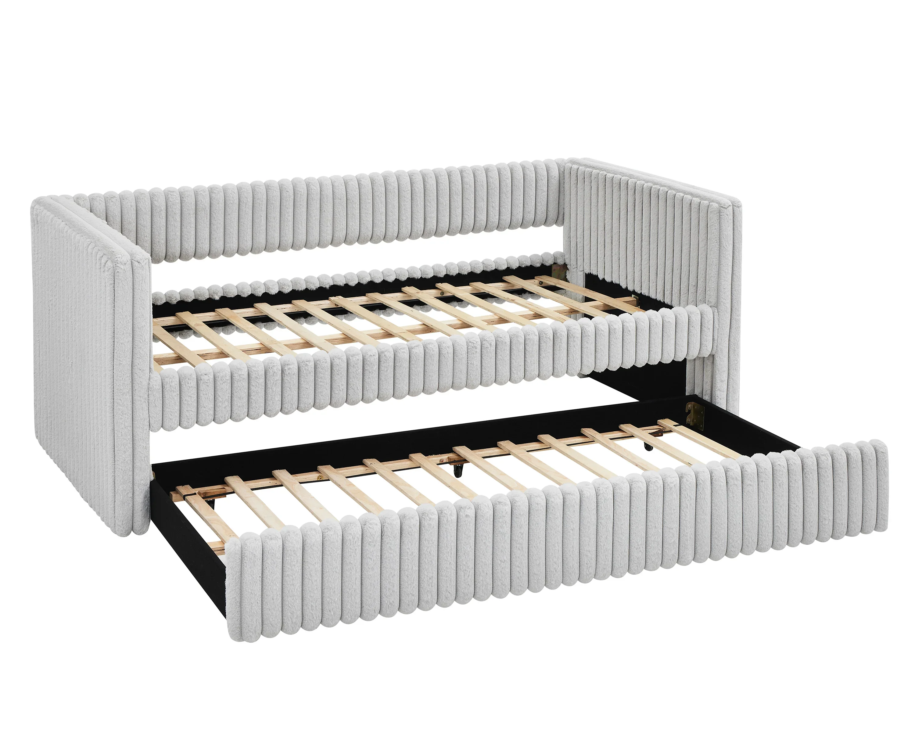 Hailey Light Grey Daybed with Trundle - Image 3