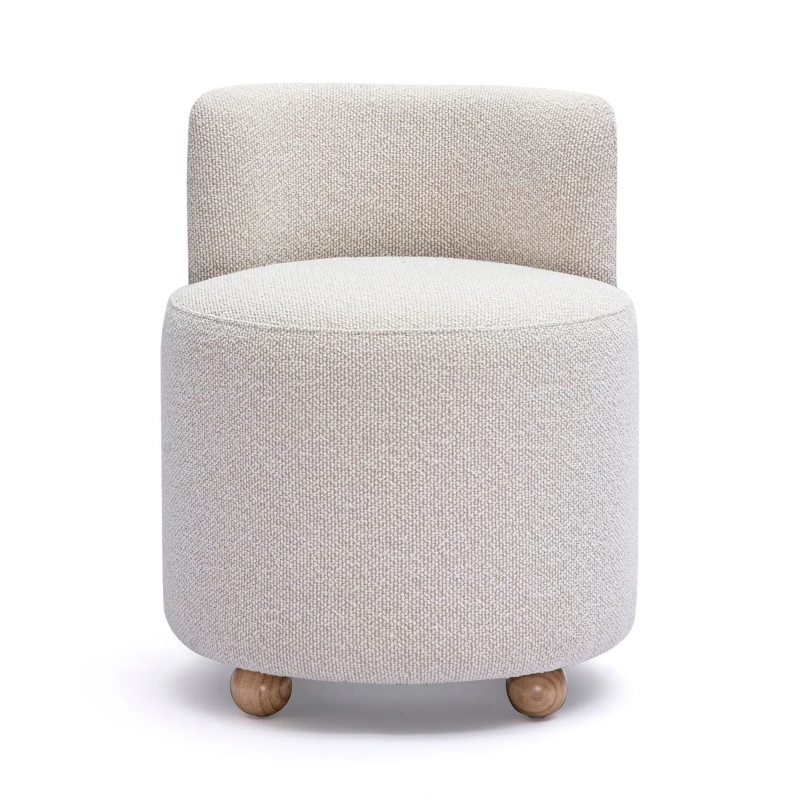 Hakuna Cream Performance Boucle Desk Chair - Image 3