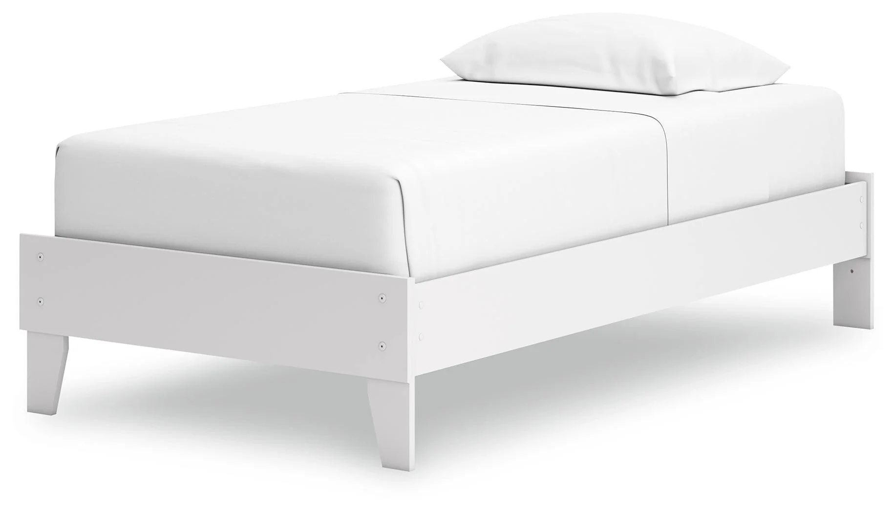 Hallityn White Twin Platform Bed - Image 2