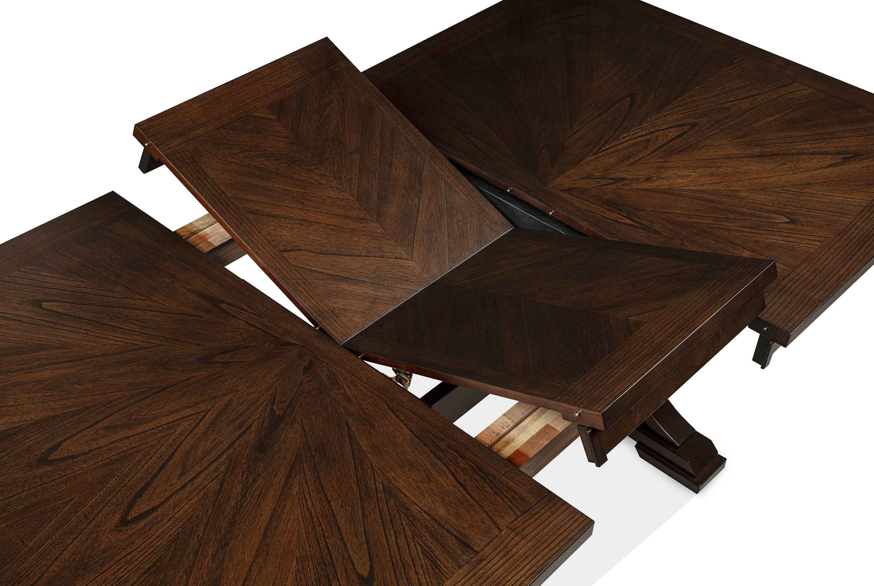 Hamil Brown & Beige Extendable Dining Room Set - Image 3