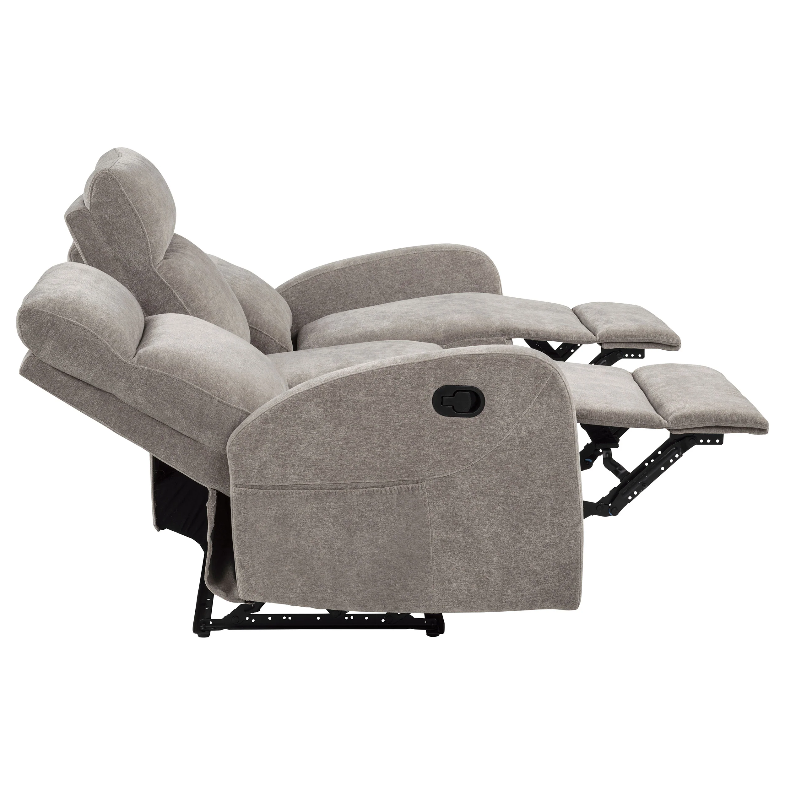 Hamilton 2-piece Chenille Manual Reclining Sofa Set Sand - Image 8