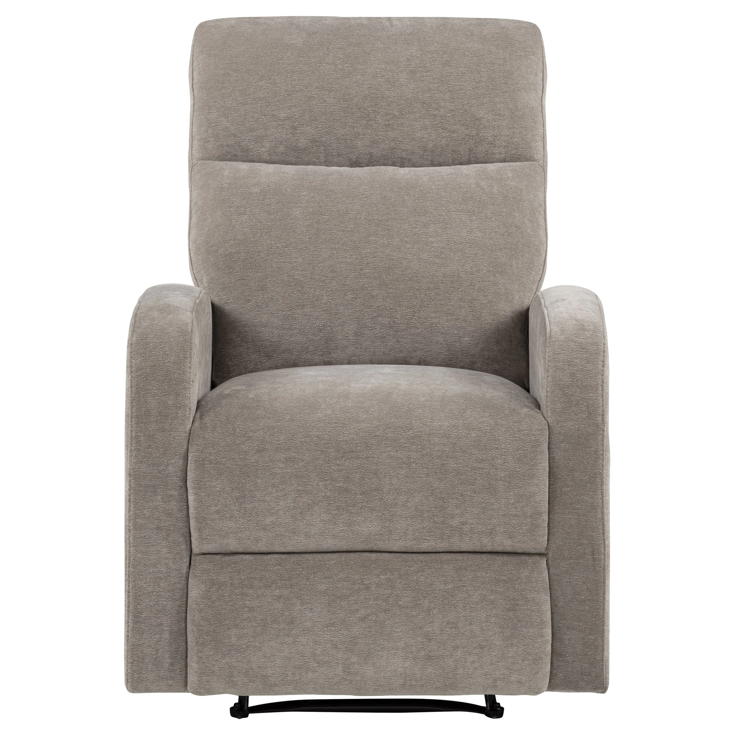 Hamilton Chenille Upholstered Manual Glider Recliner Sand - Image 5