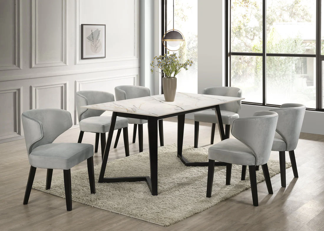 Hamilton White 7-Piece Dining Room Set