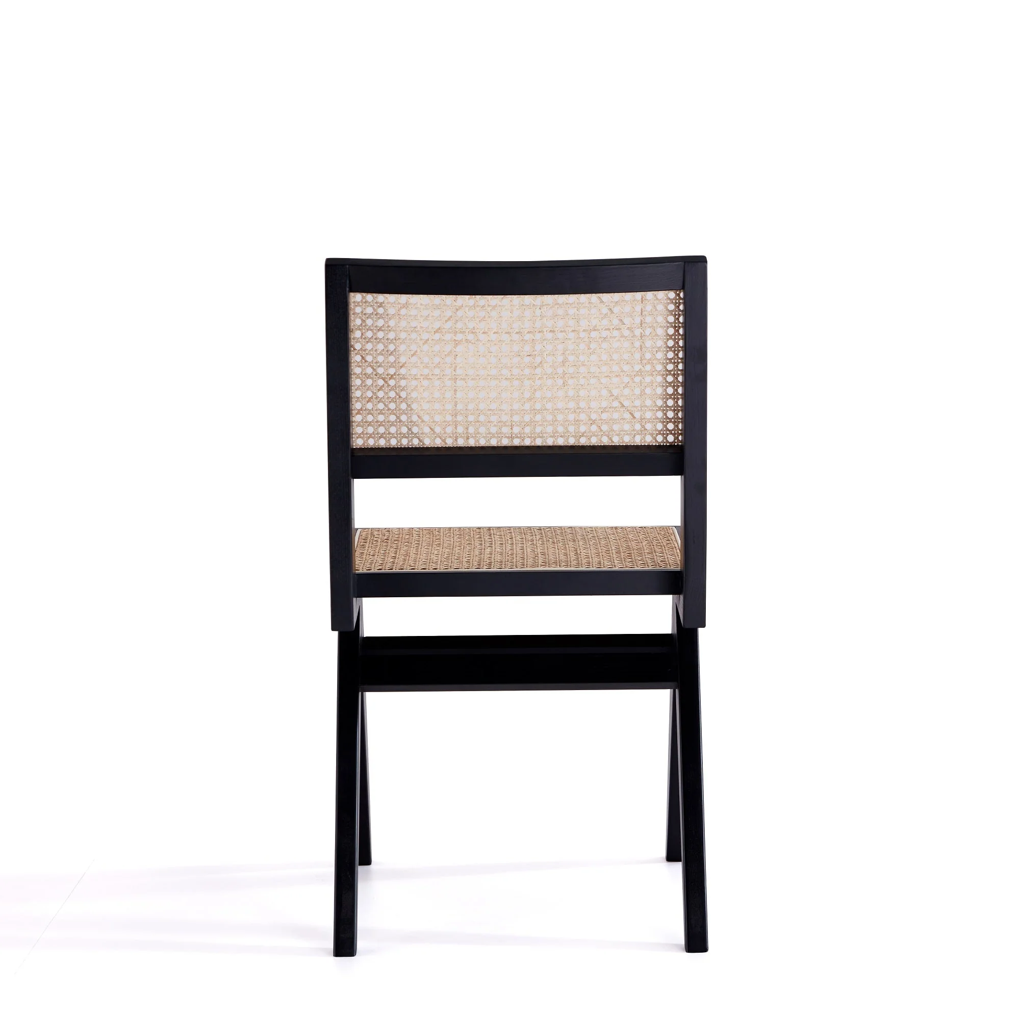 Hamlet Dining Chair in Black and Natural Cane (set of 2) - Image 7