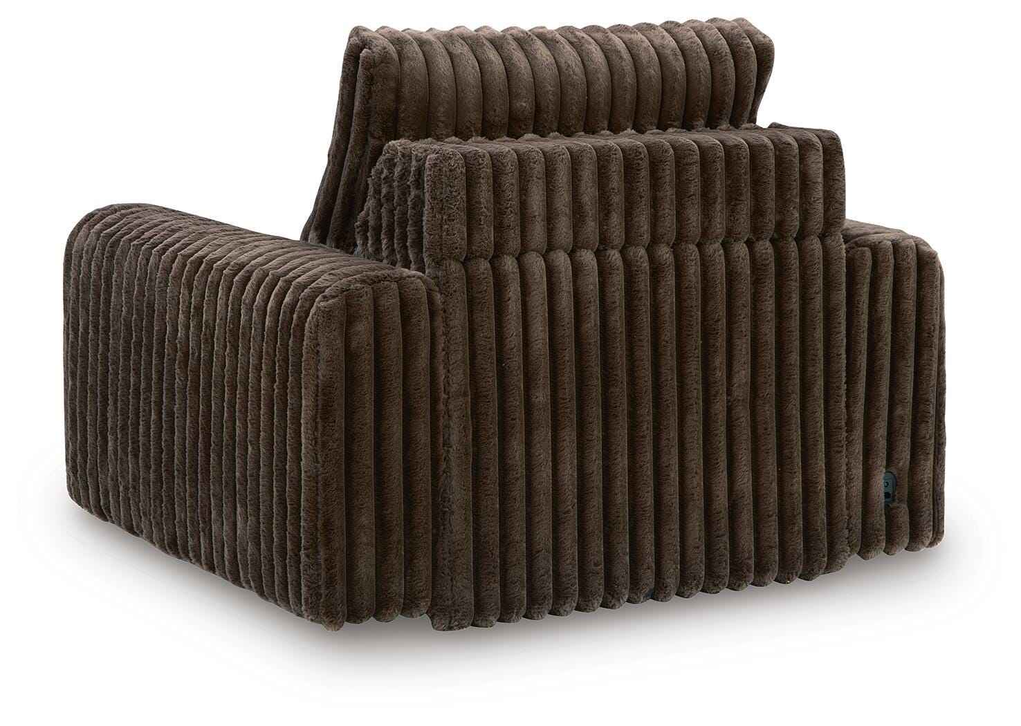 HamlinBay Chocolate Power Gliding Chaise - Image 12