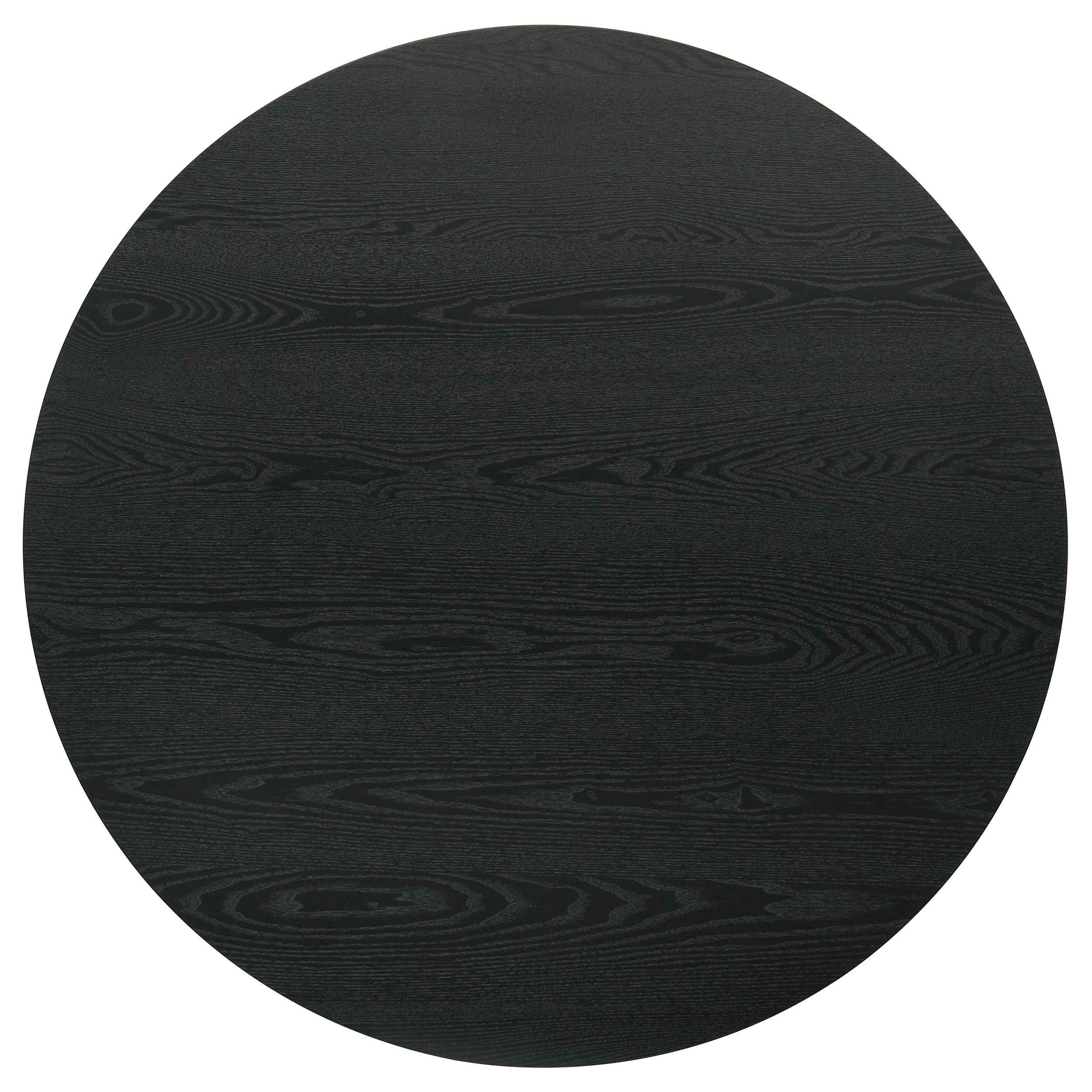 Hamlyn Black 43-inch Round Wood Counter Height Dining Table - Image 3