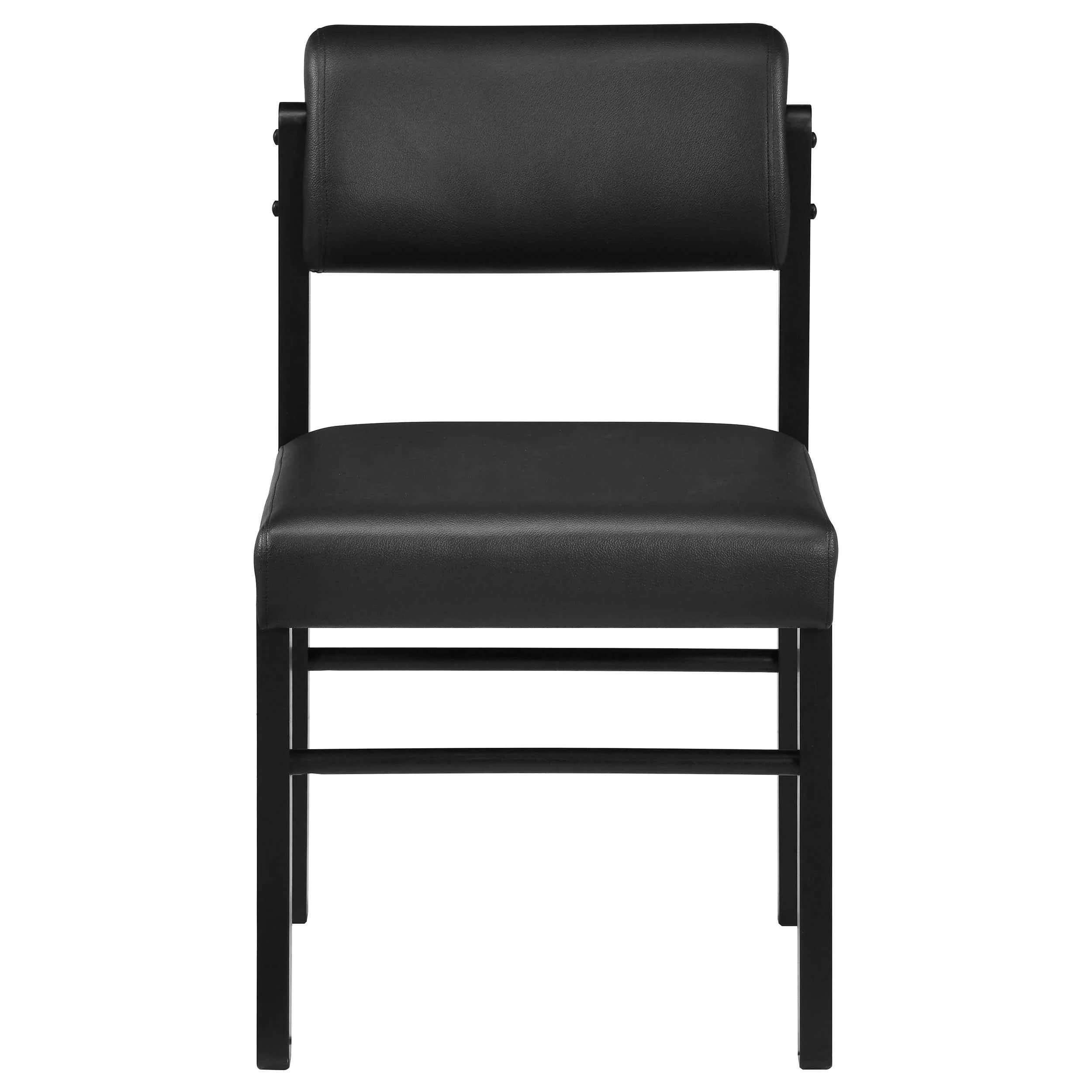 Hamlyn Black 5-piece Round Wood Dining Set - Image 5