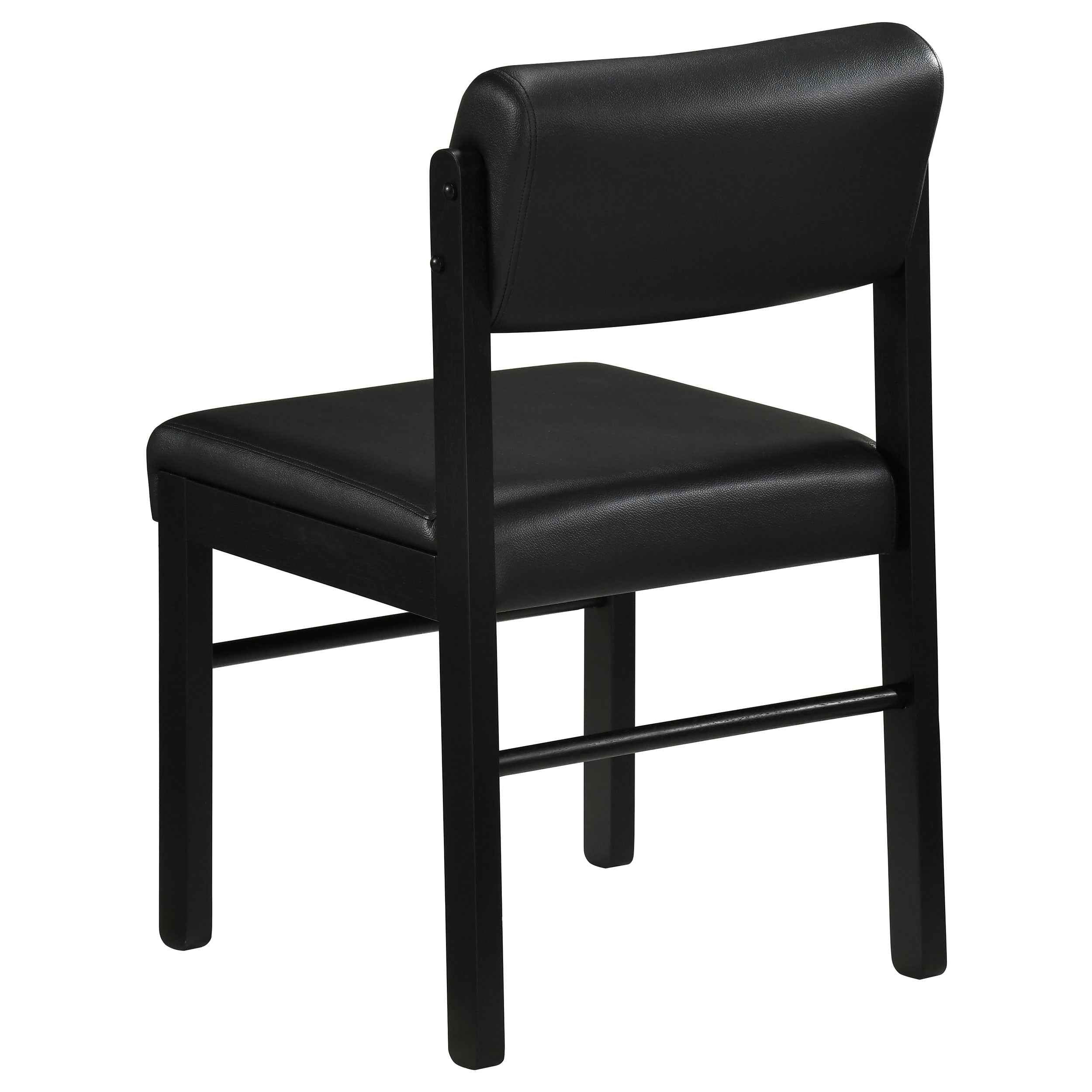 Hamlyn Black 5-piece Round Wood Dining Set - Image 6