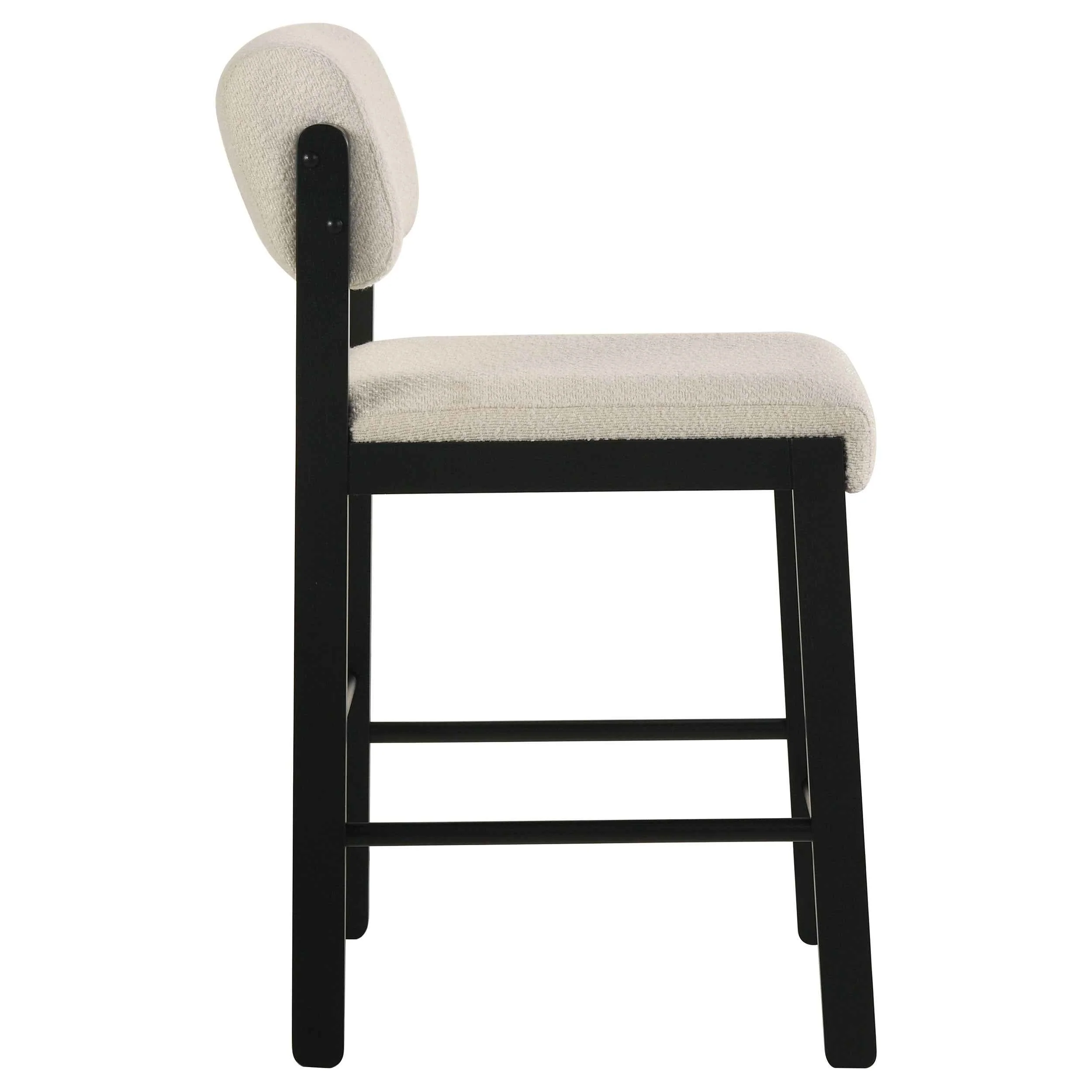 Hamlyn Cream/Black 5-piece Round Wood Counter Height Dining Set - Image 8
