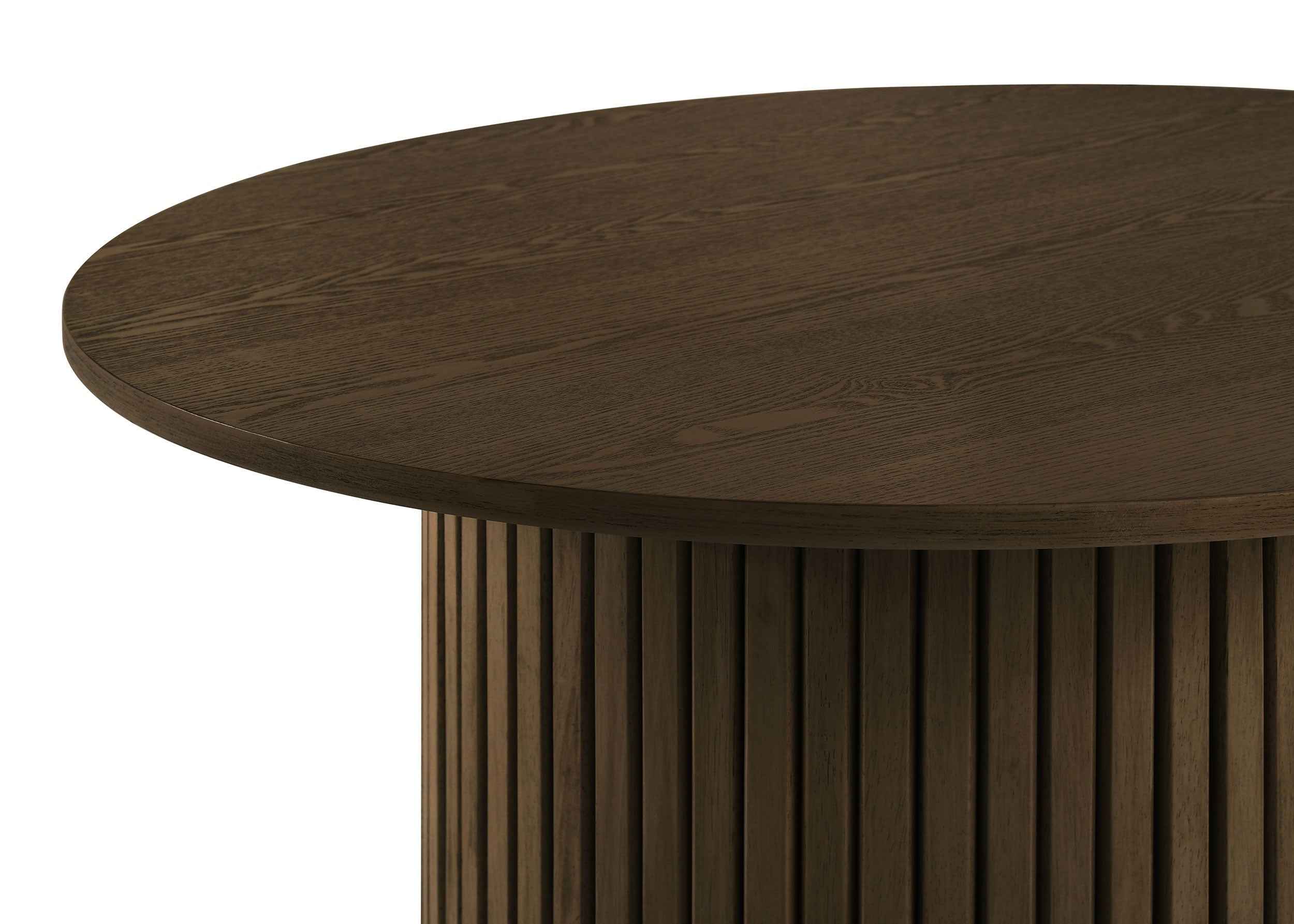 Hamlyn Cream/Walnut 5-piece Round Wood Counter Height Dining Set - Image 4