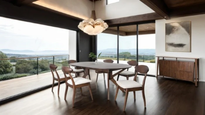 Hammel Rich Walnut 7-Piece Dining Room Set
