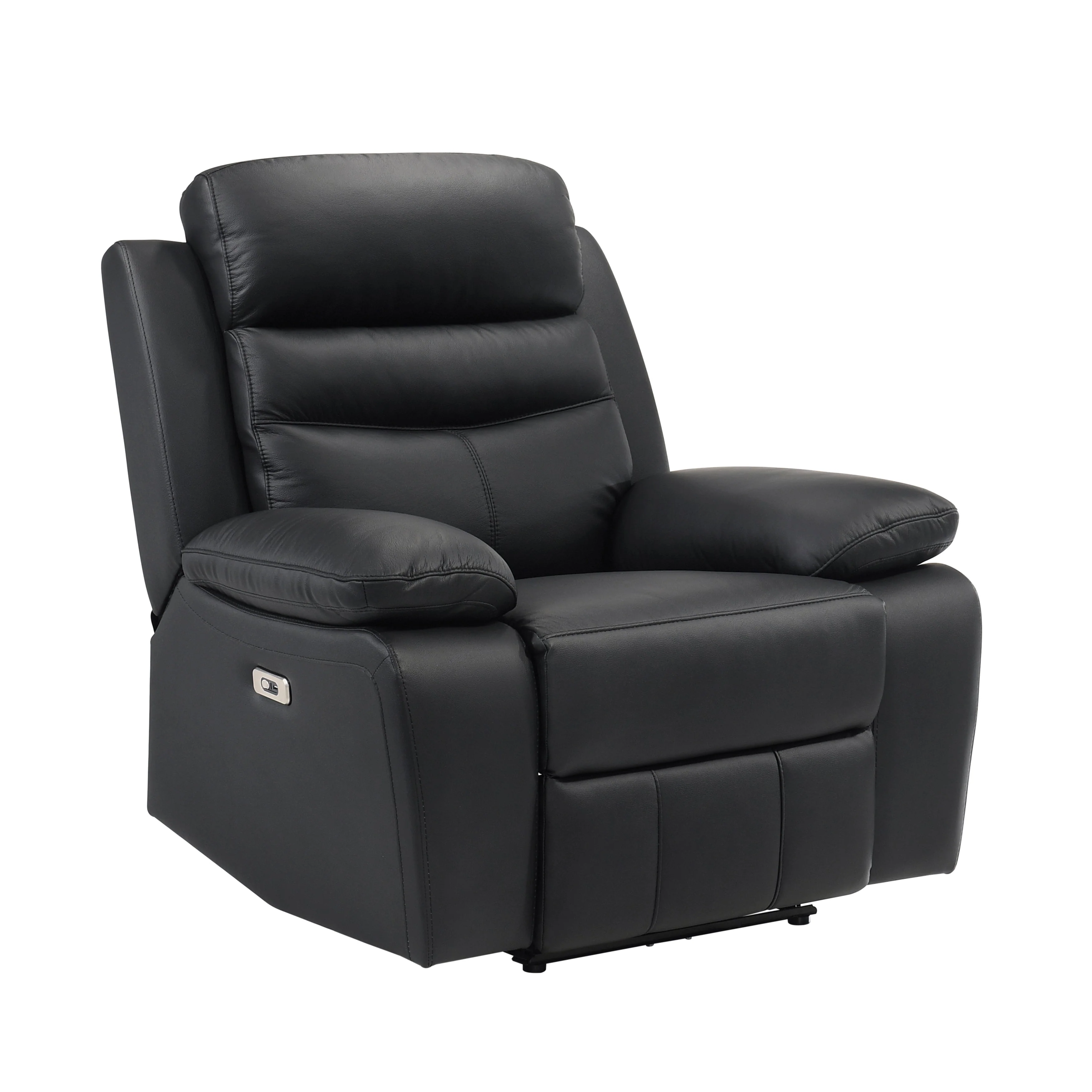 Hancock Black Leather Power Double Reclining Living Room Set - Image 11