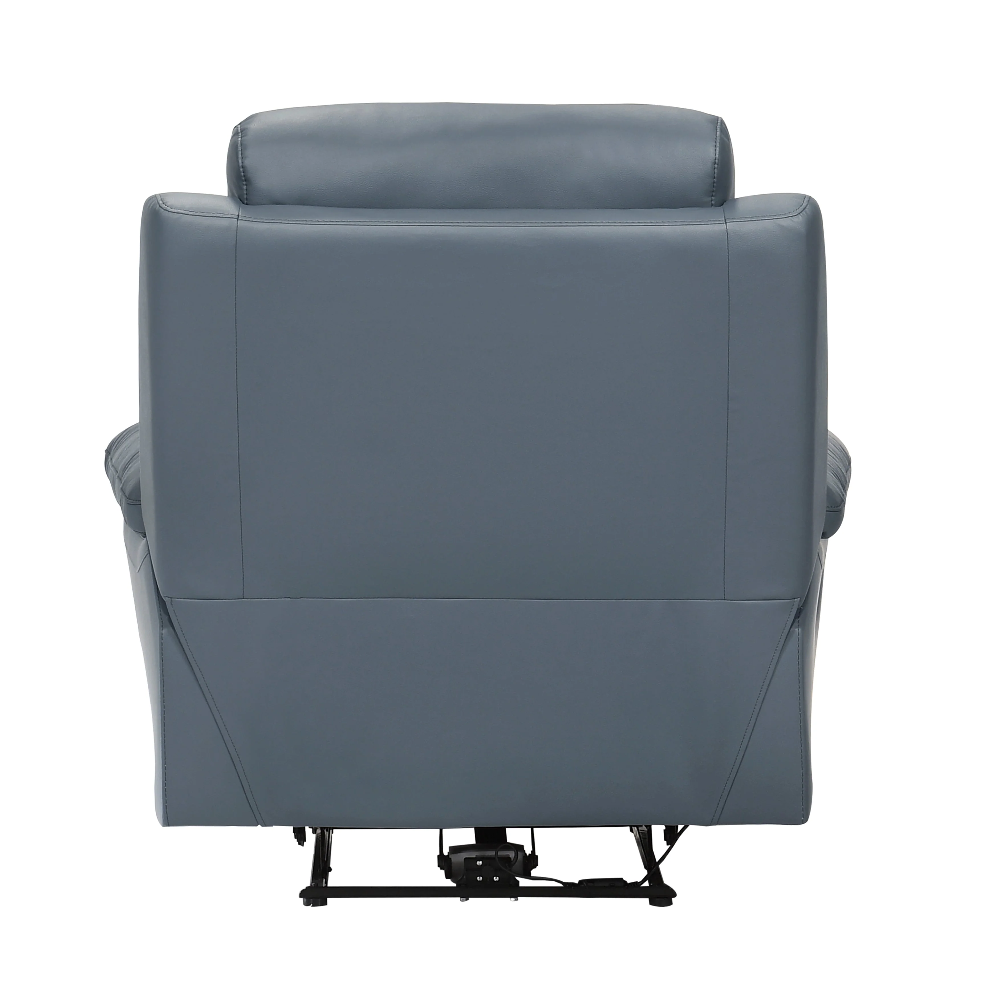 Hancock Blue Leather Power Reclining Chair - Image 5