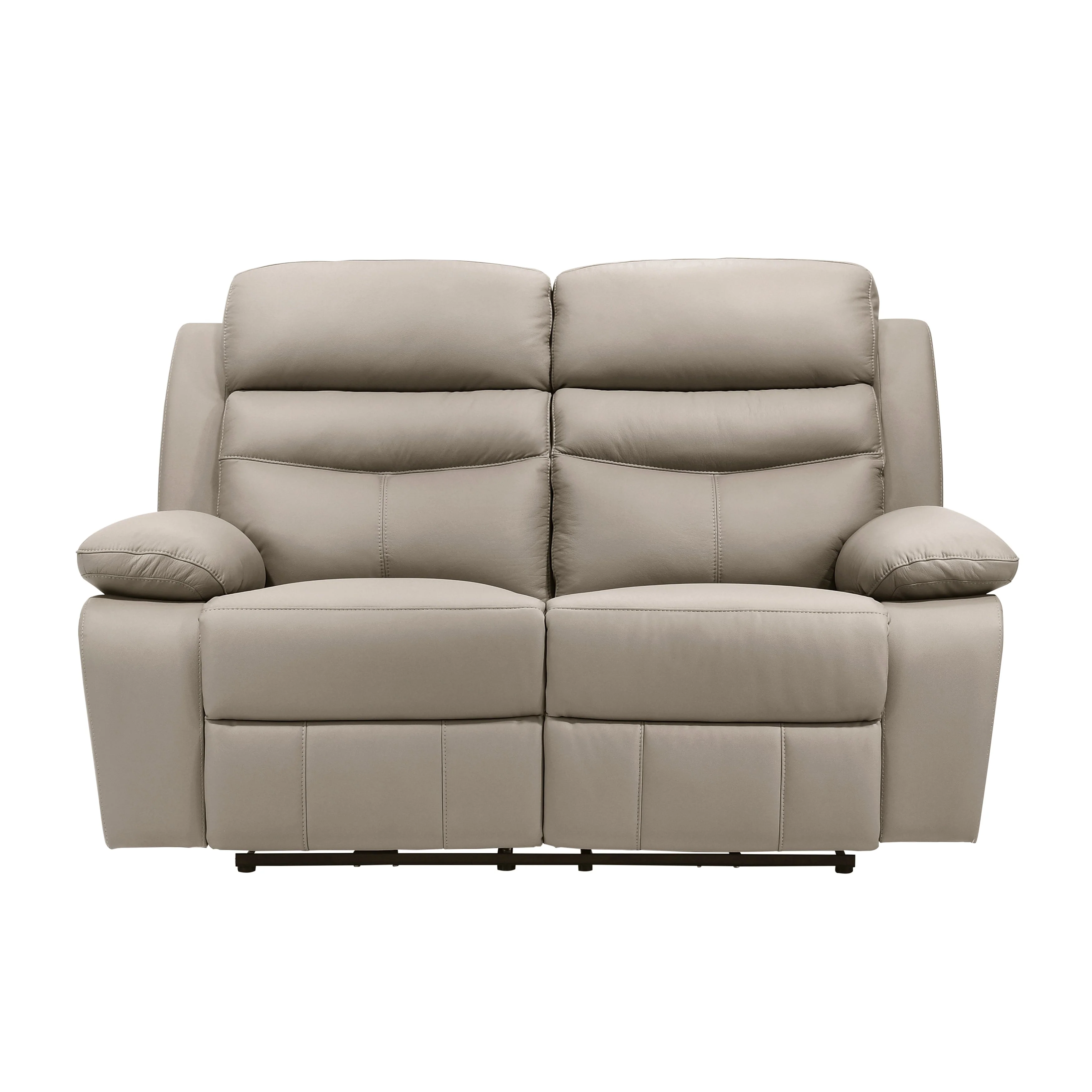 Hancock Latte Leather Power Double Reclining Living Room Set - Image 7