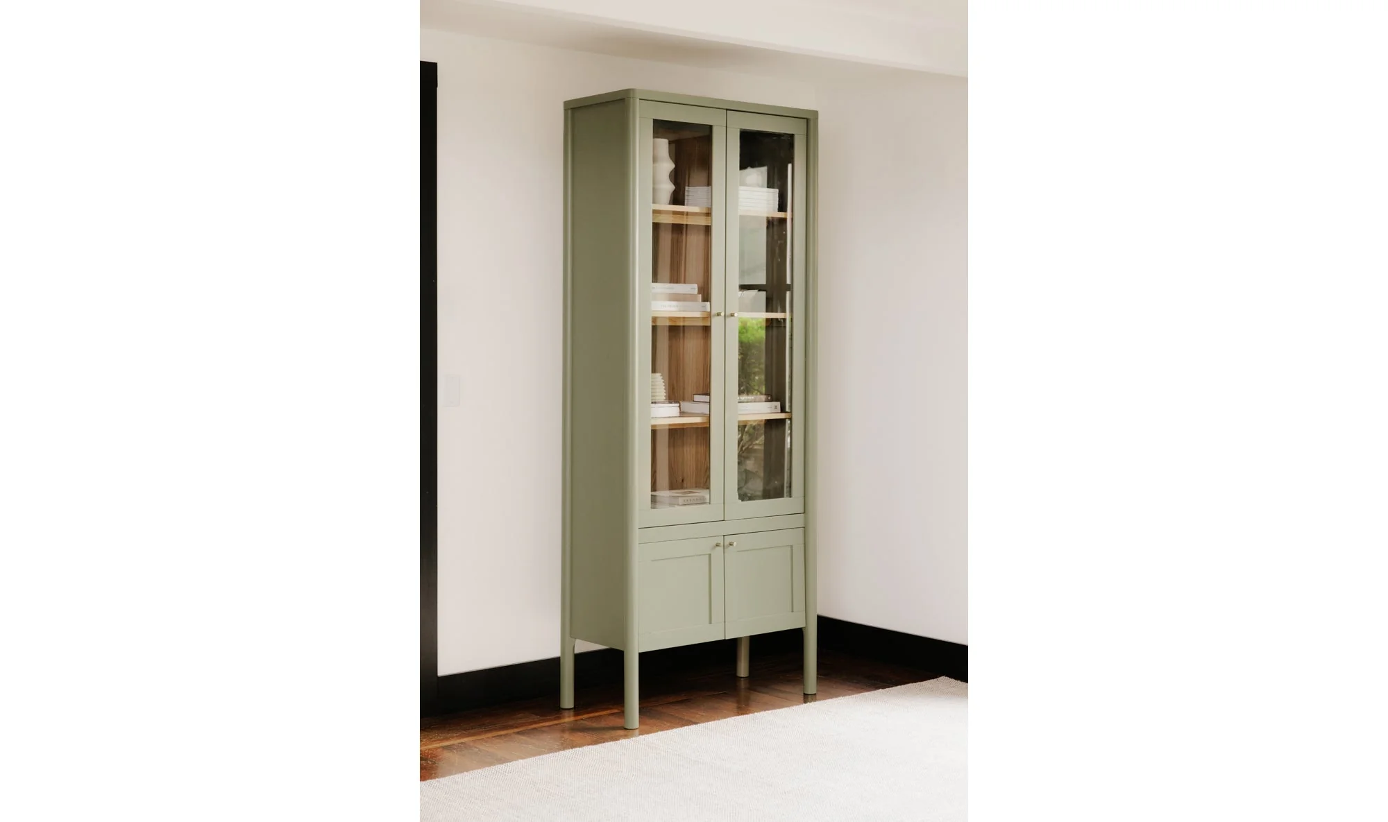 Hannah Tall Cabinet Green - Image 4