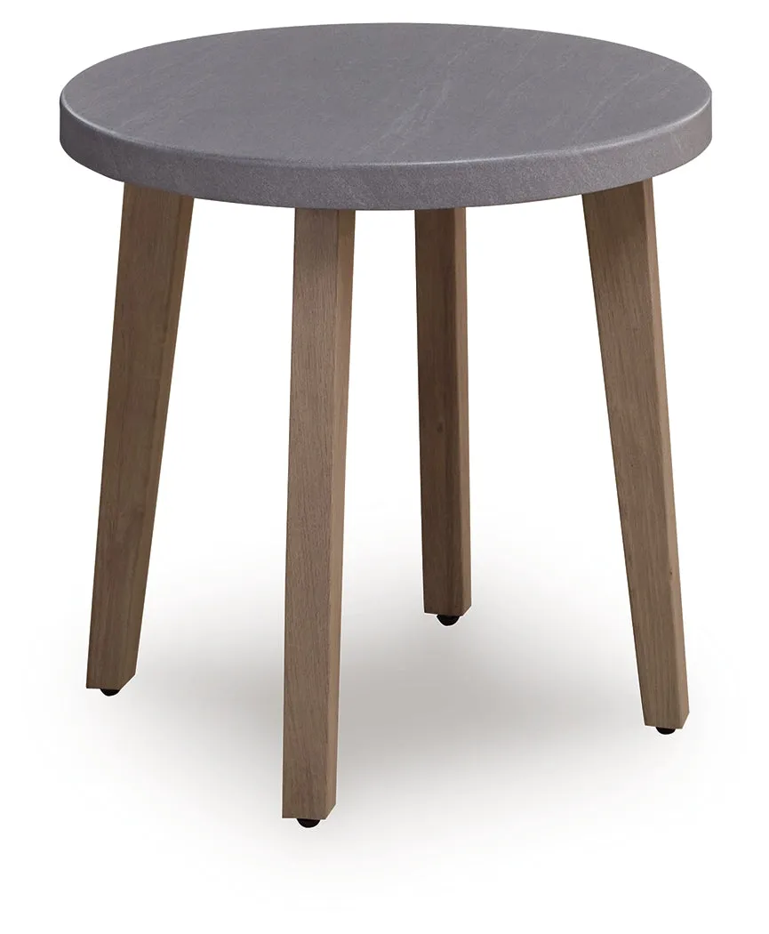 Harmony Headlands Natural/Gray Round End Table - Image 2
