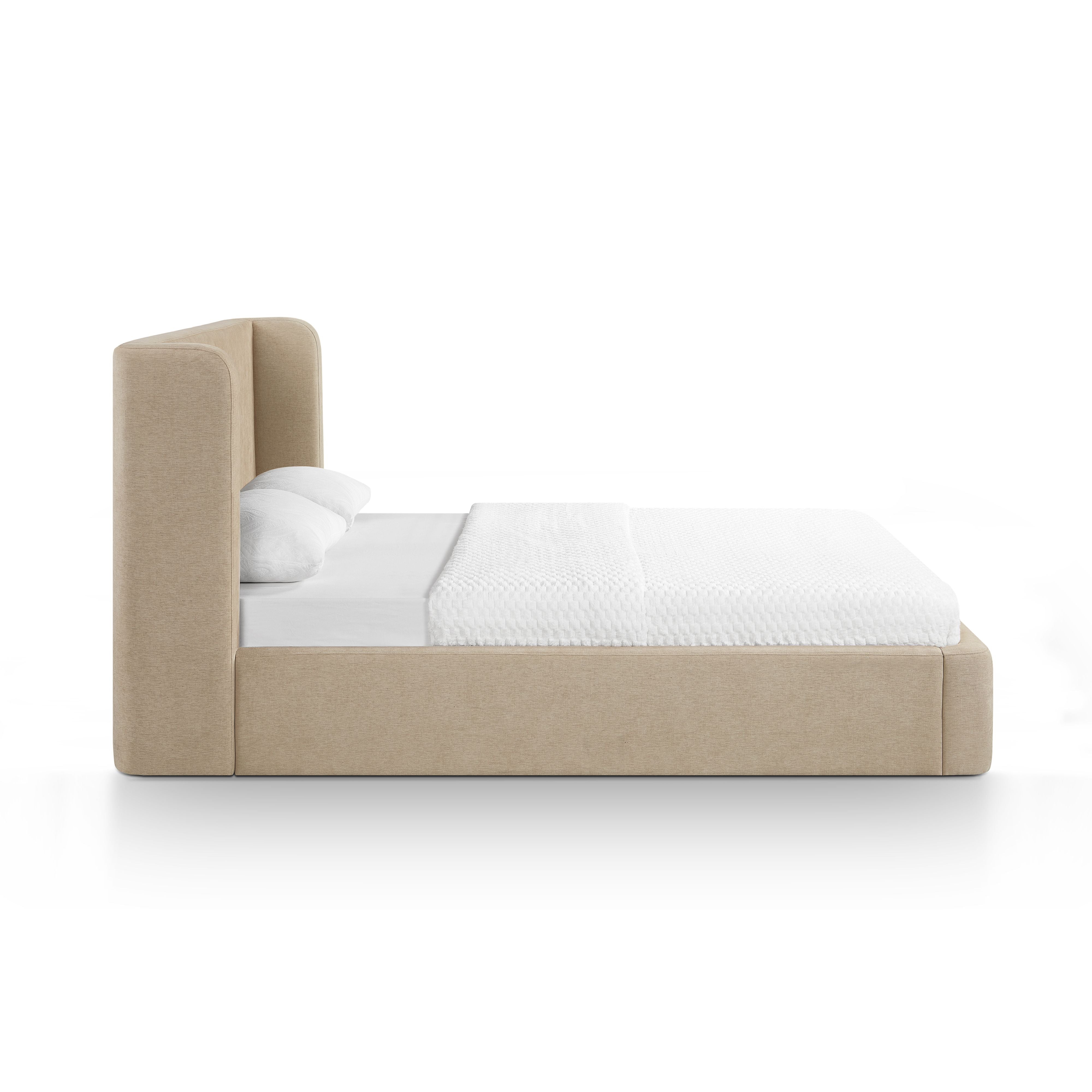 Harmony Tan Performance Chenille Queen Bed - Image 4