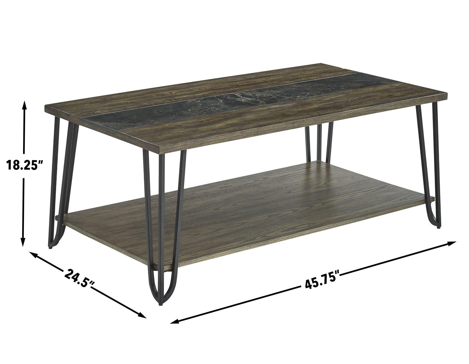 Harper Cocktail Table with SIntered Stone Inlay - Image 9