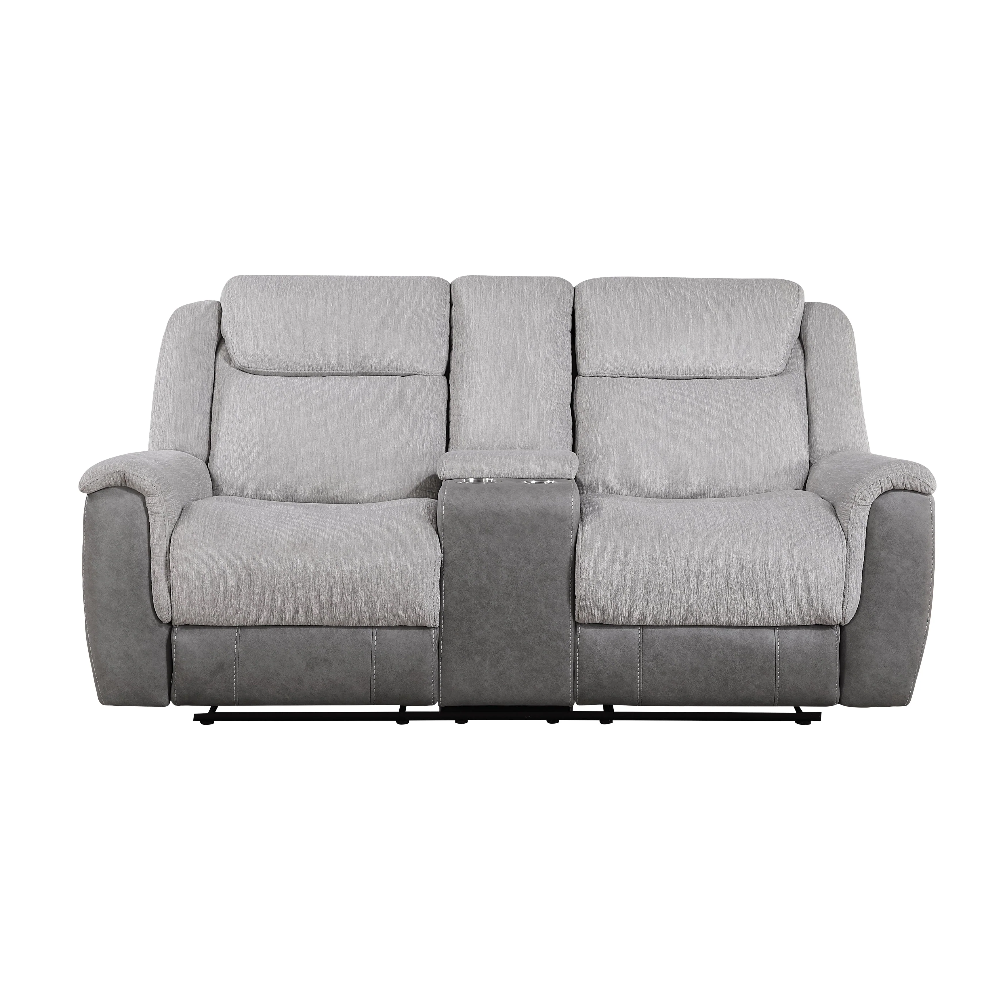 Harriette Gray Double Reclining Loveseat with Center Console - Image 12