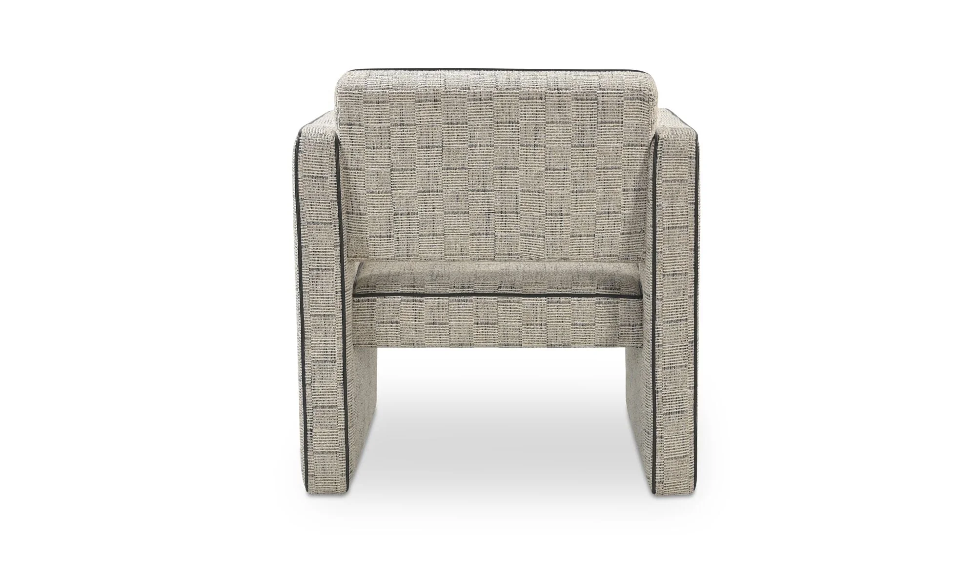 Harris Accent Chair Black And Beige Weave - Image 6