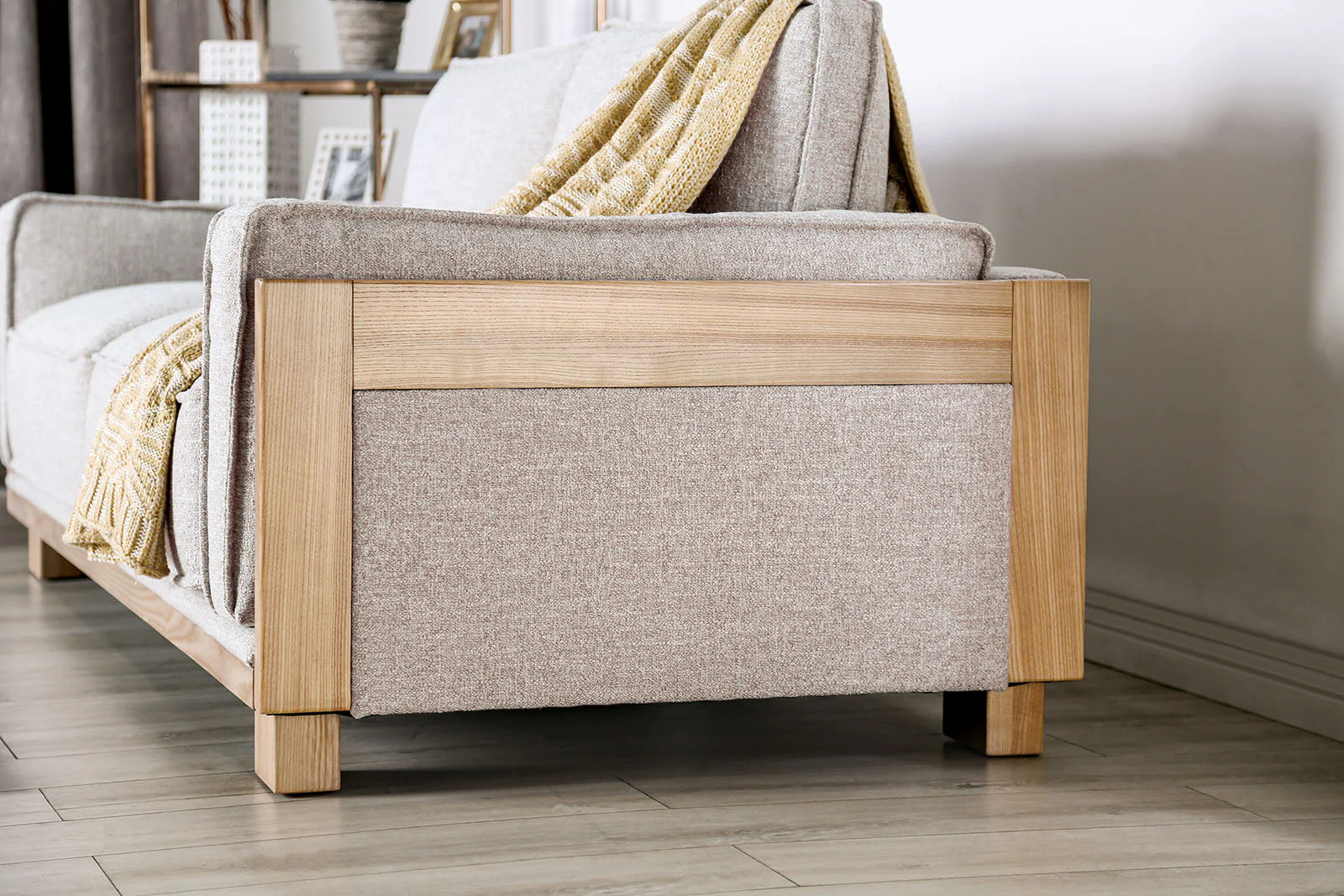 Harstad Light Brown/Natural Sofa & Loveseat - Image 7