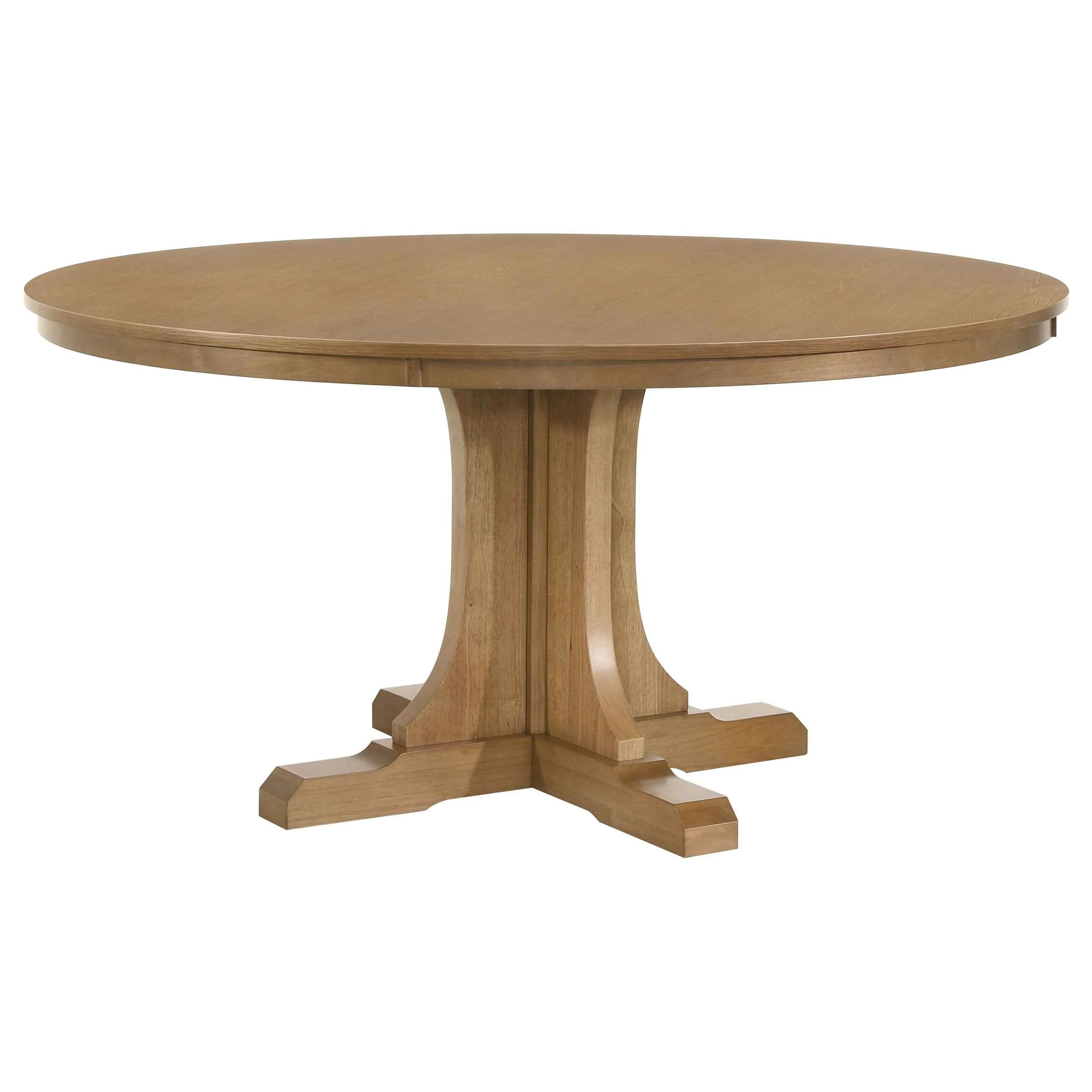 Hartville Natural Light Brown 5-piece Round Dining Table Set - Image 3
