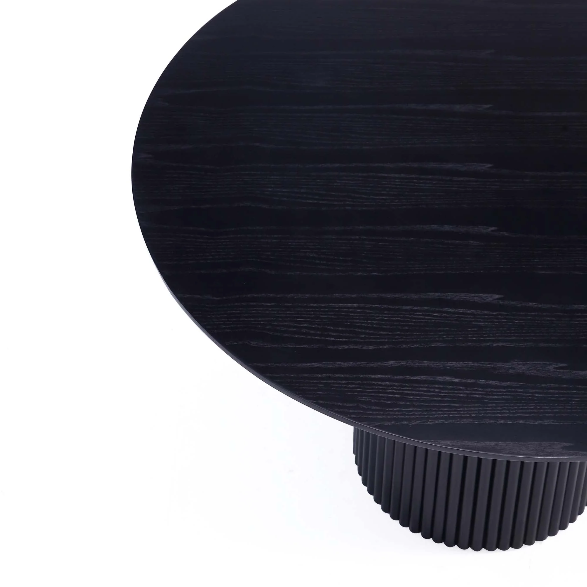 Hathaway 59.05 Round Dining Table in Black - Image 5