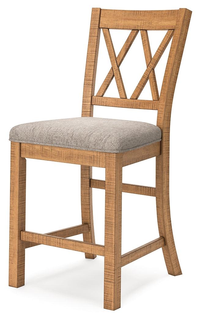 Havonplane Light Brown Pine Counter Height Dining Table and 6 Barstools - Image 11