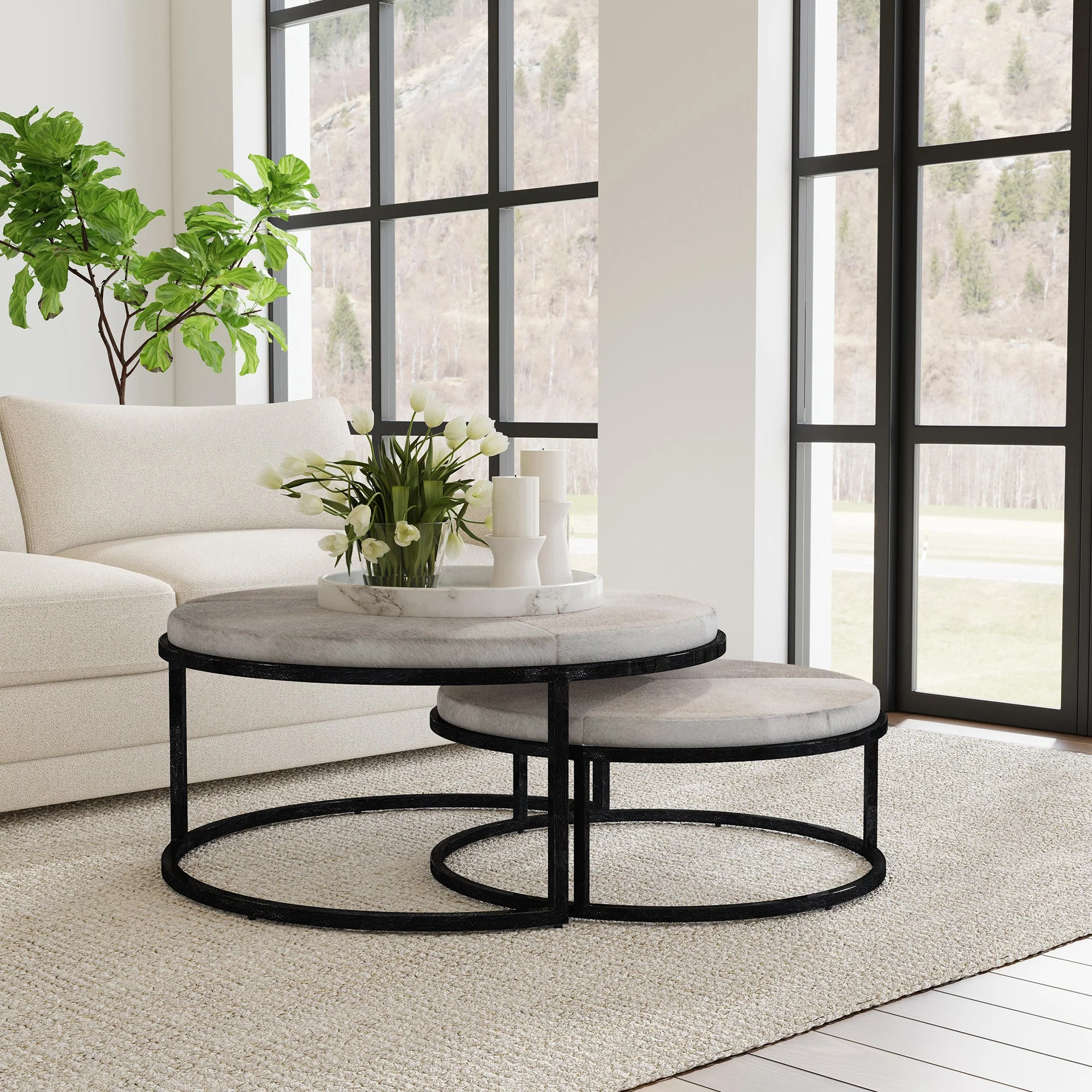 Hayword Coffee Table  Set of 2 - Sparrow Gray - Image 7