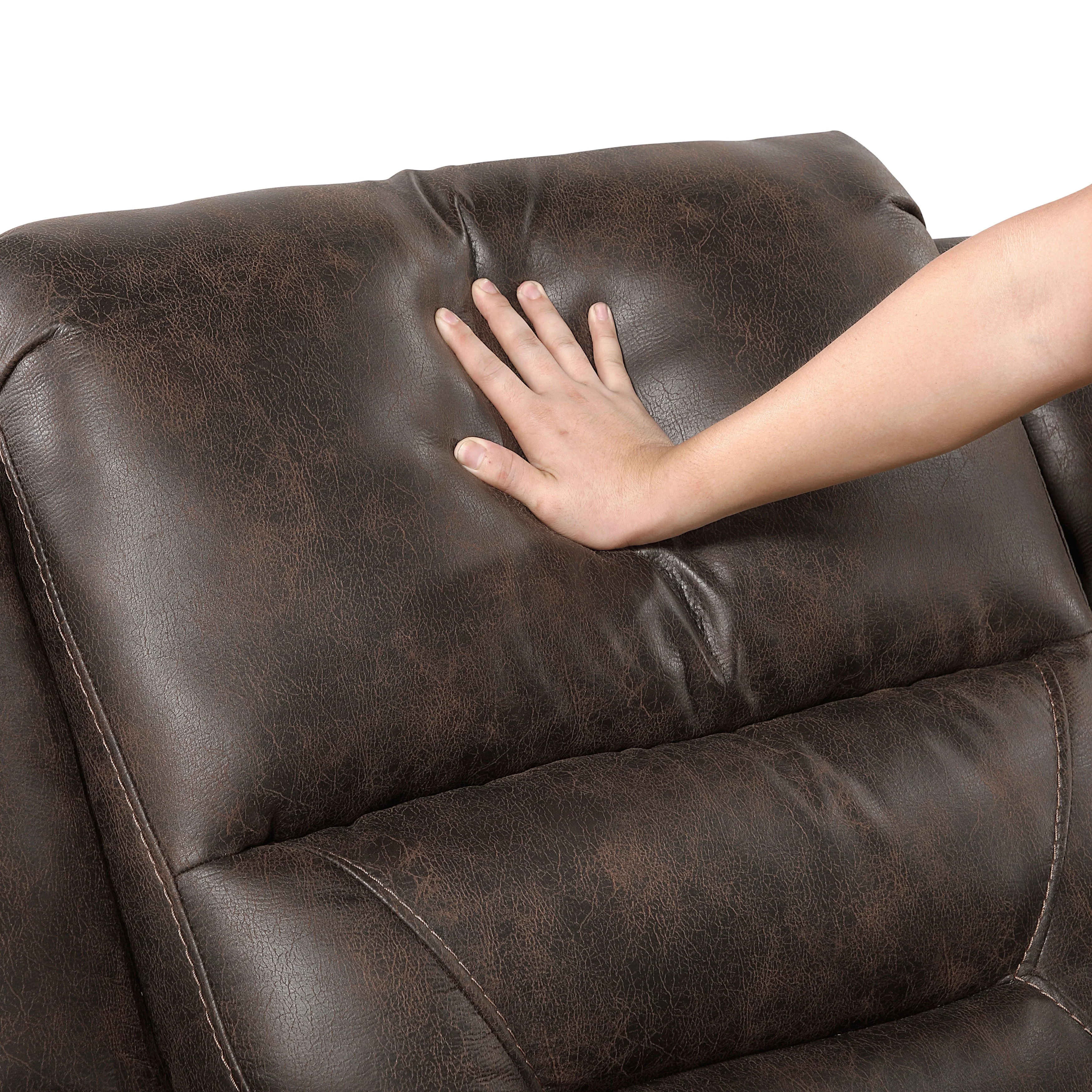 Hazen Dark Brown Double Reclining Sofa - Image 5