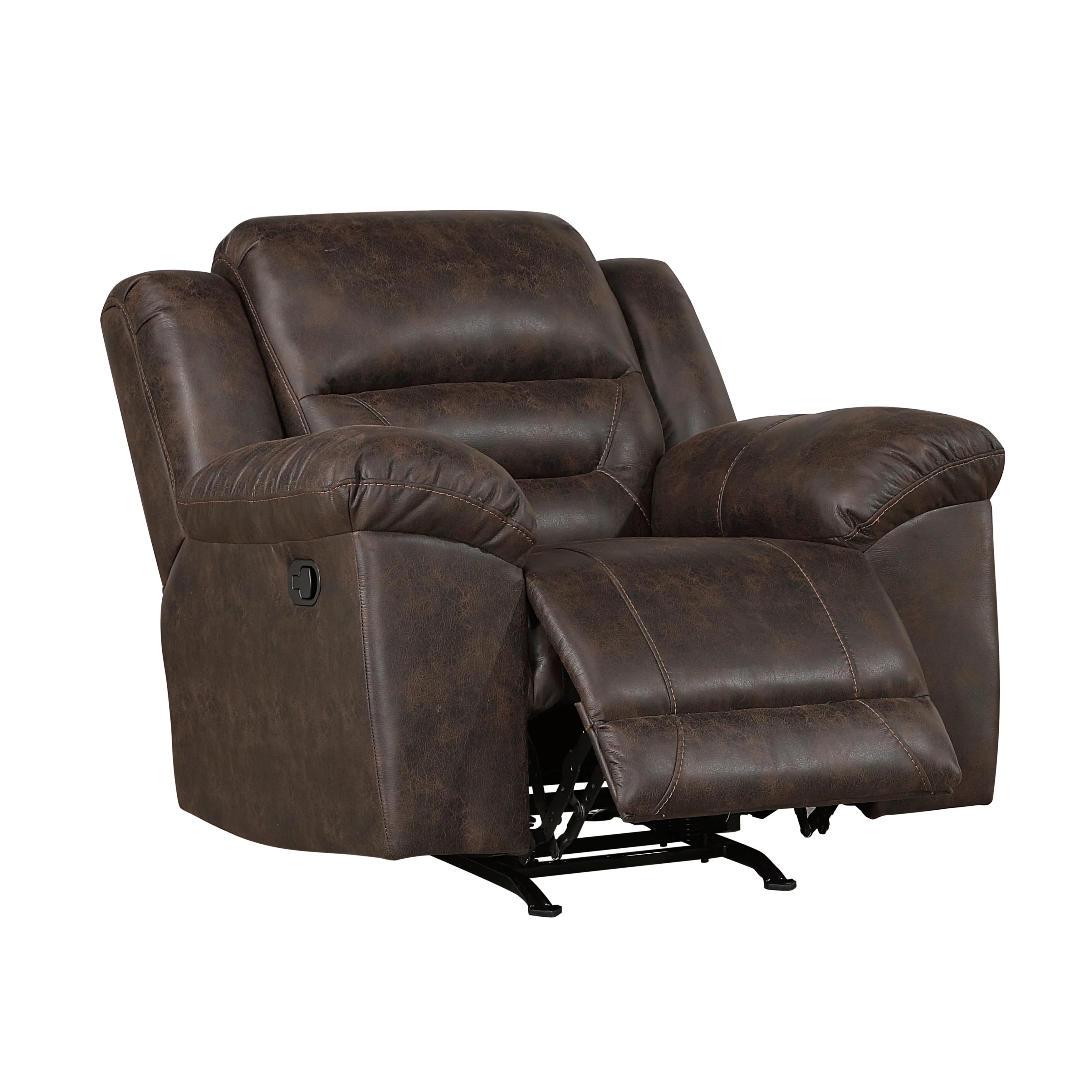 Hazen Dark Brown Rocker Reclining Chair - Image 7