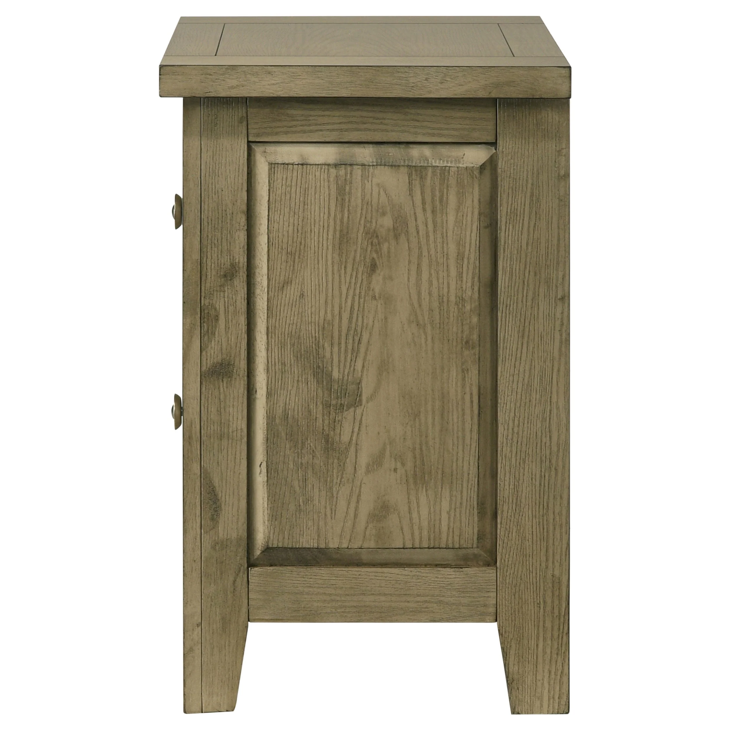 Hazlewood Vineyard Oak 2-drawer Nightstand Bedside Table - Image 5