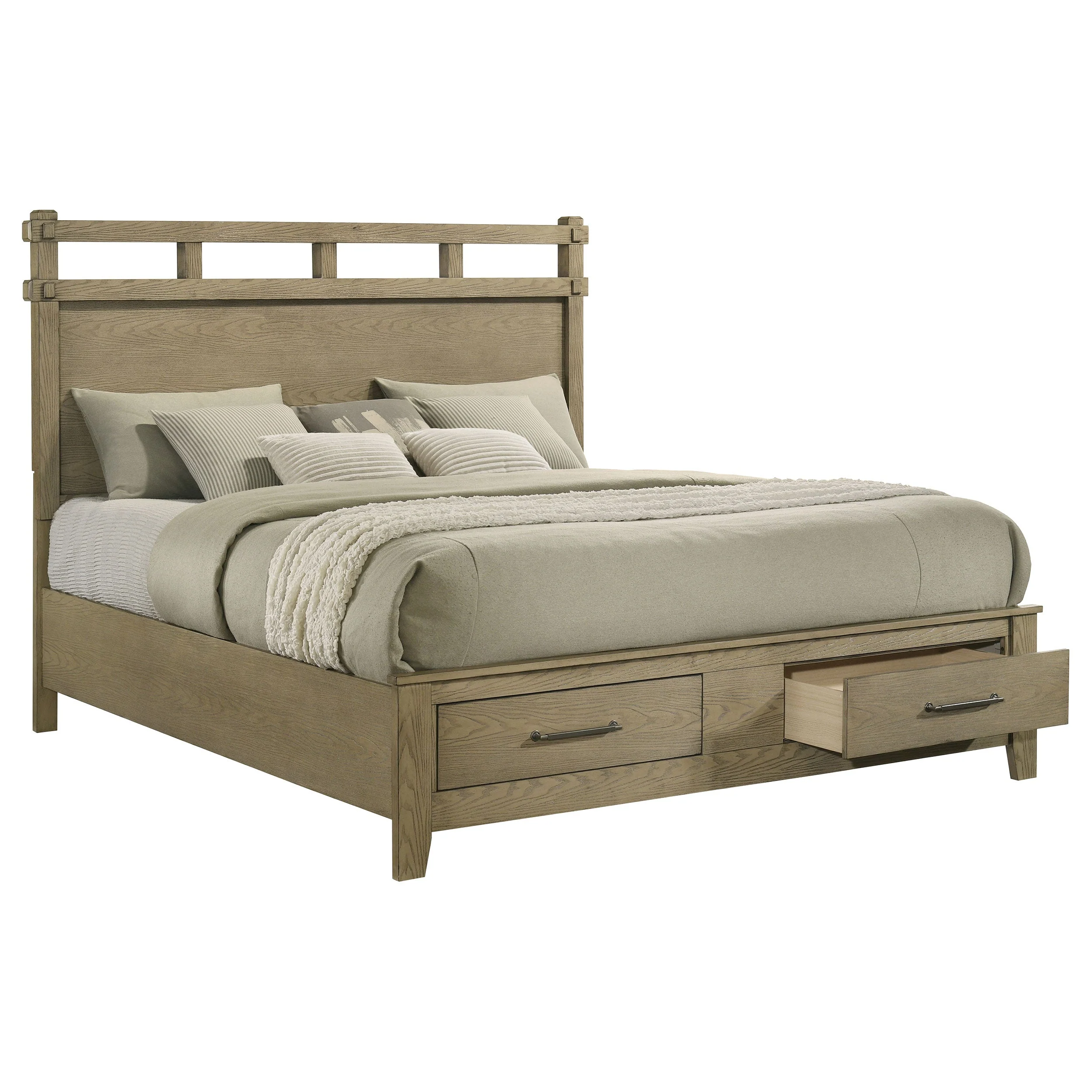 Hazlewood Vineyard Oak 59-inch Eastern King Storage Bed - Image 3