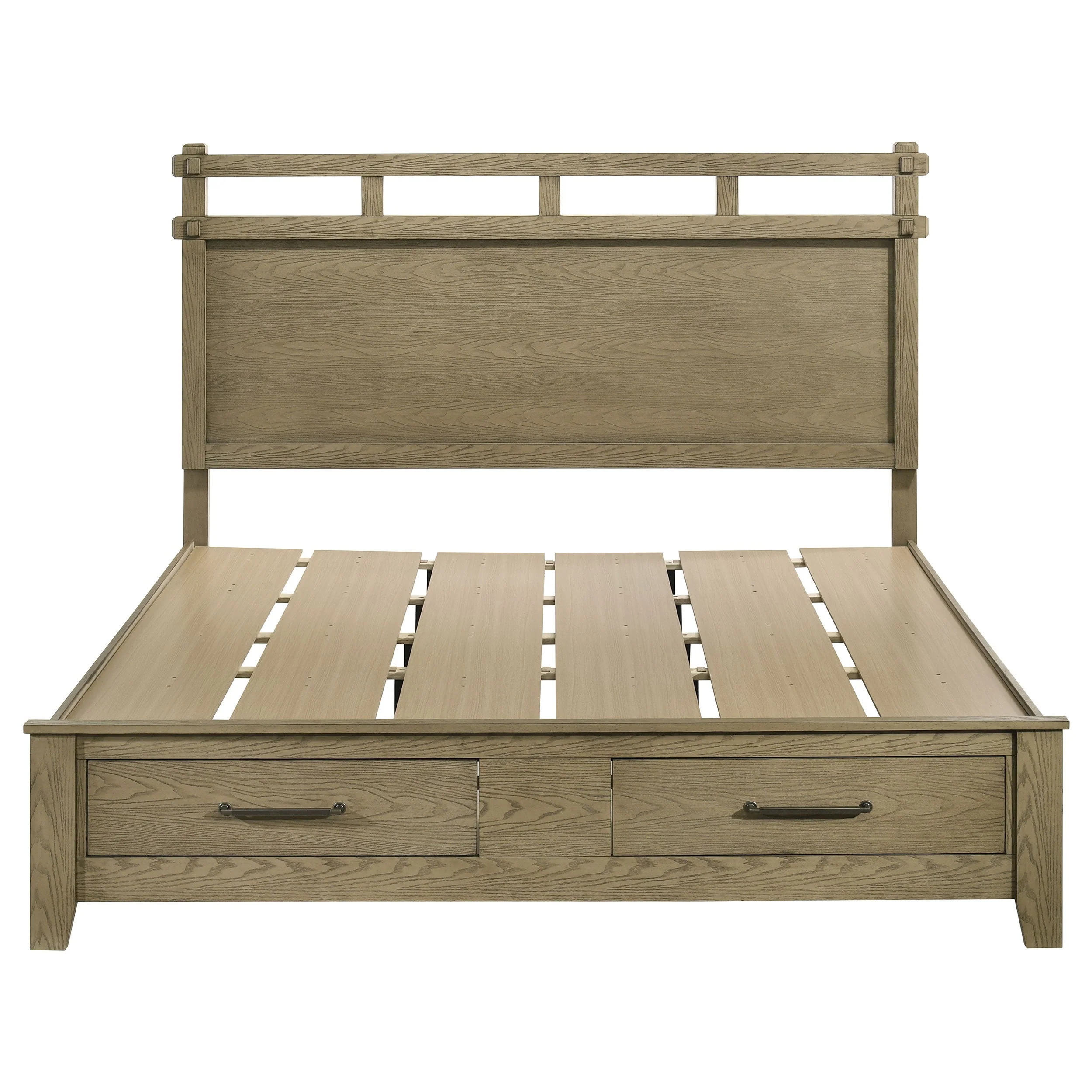 Hazlewood Vineyard Oak 59-inch Eastern King Storage Bed - Image 4