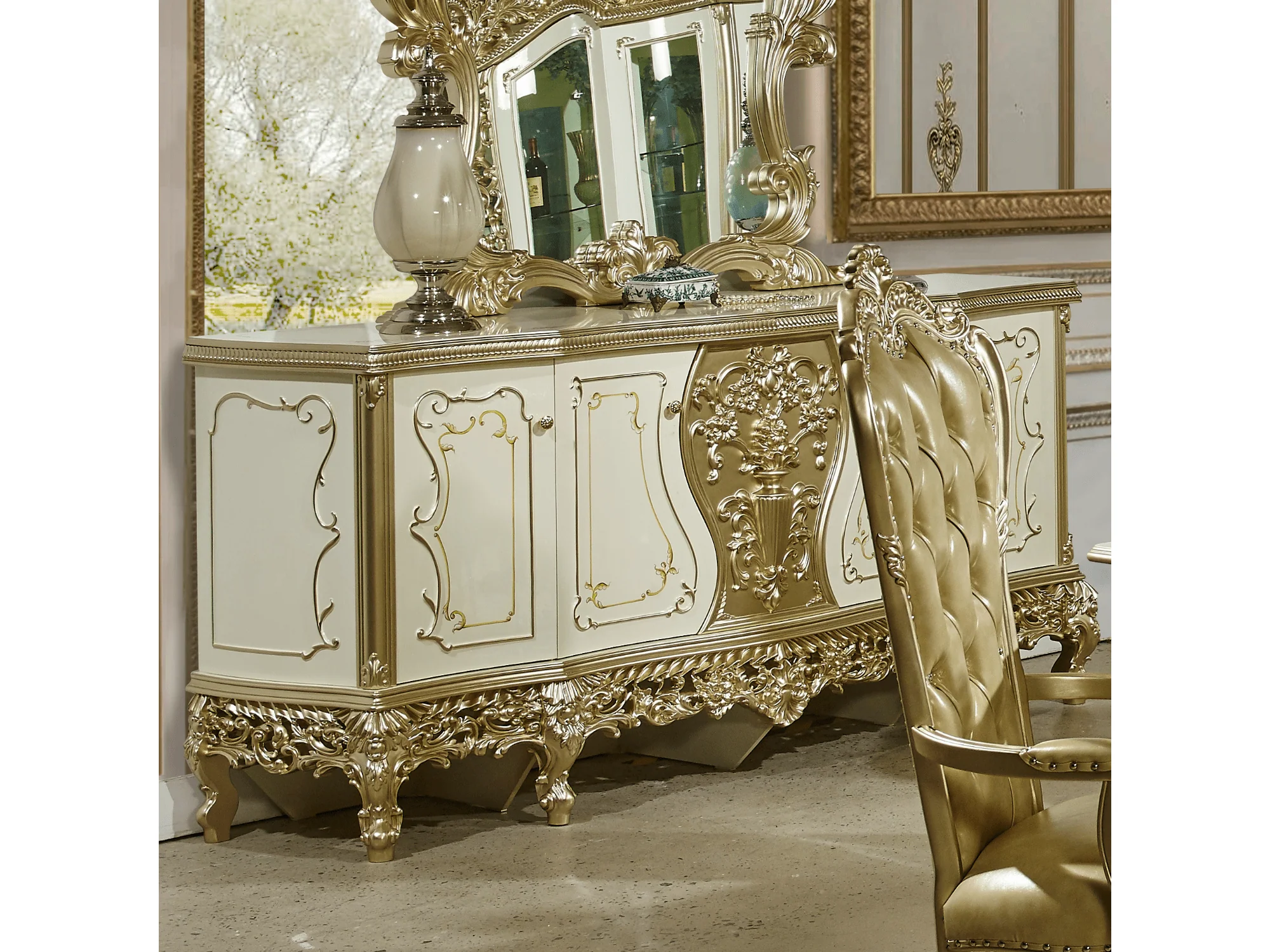 HD-1812 Gold Dresser/Buffet