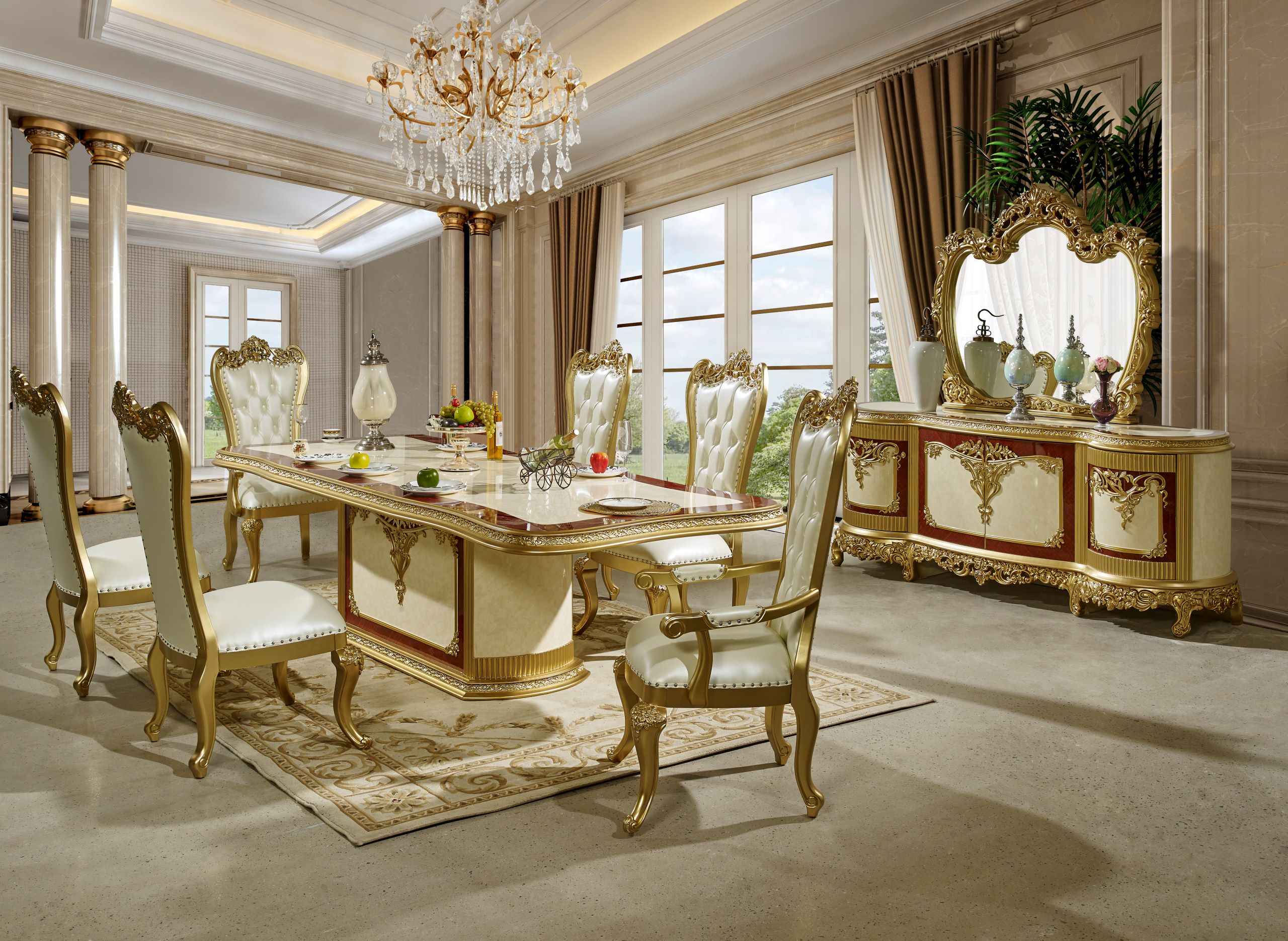 HD-5138 7-Piece Dining Room Set