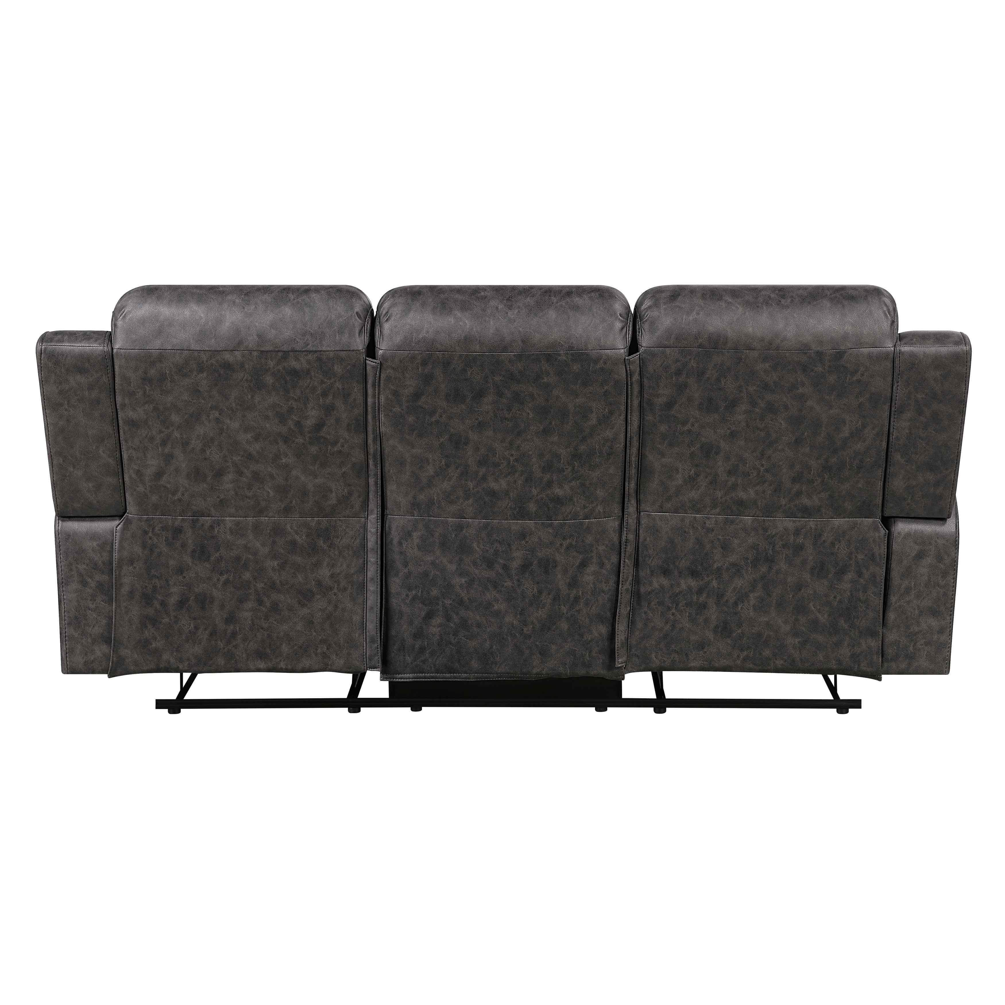 Hearth Charcoal Reclining Living Room Set - Image 4