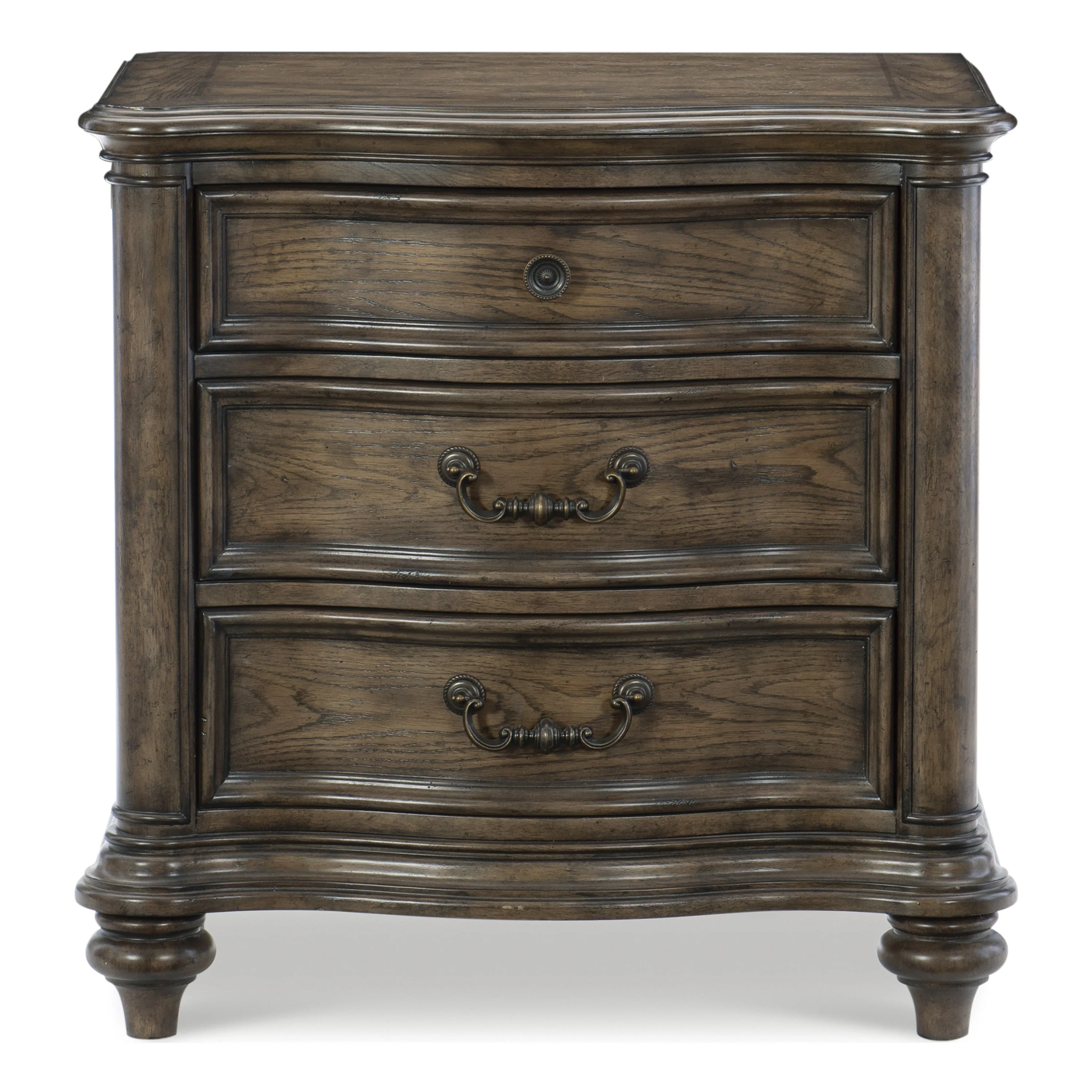 Heath Court Brown Oak Panel Bedroom Set - Image 9