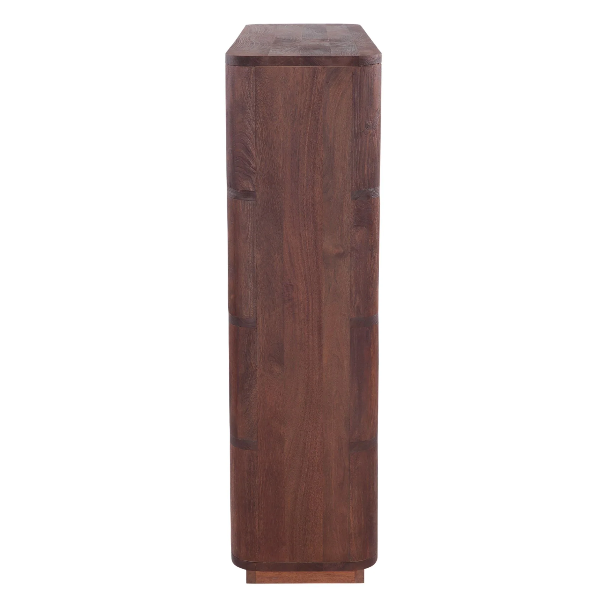 Henderson 67" Wide Bookshelf in Pecan Brown - Image 6
