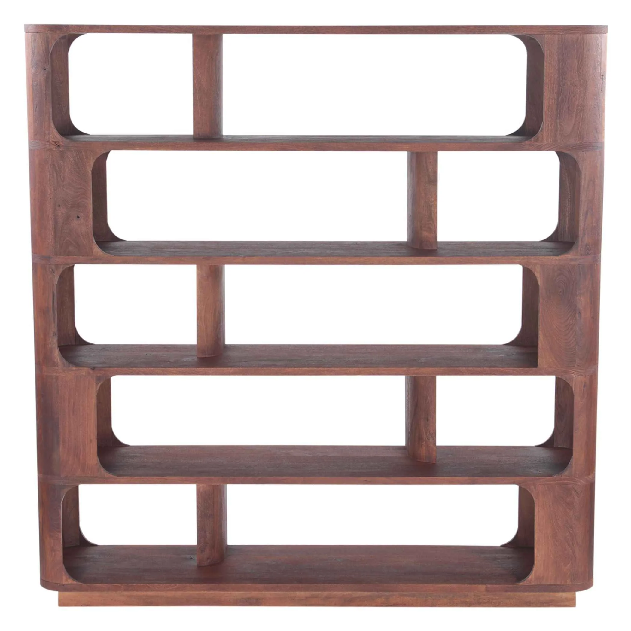 Henderson 69" Tall Bookshelf in Pecan Brown